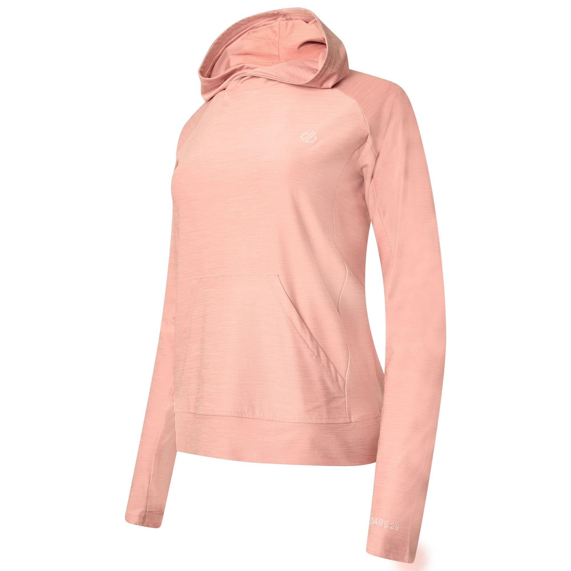 Powder Pink - Dare 2b - Womens Sprint Quick-Drying UPF 40+ Hoodie - 5