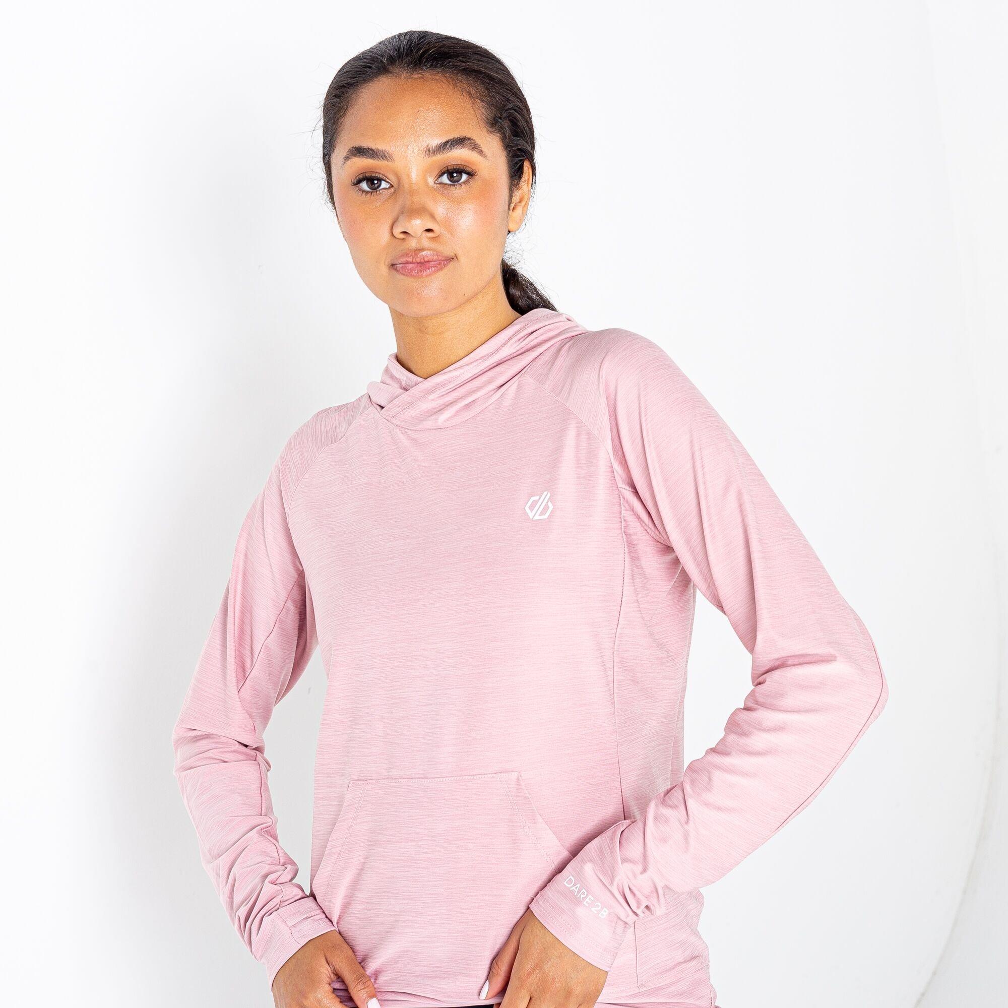 Powder Pink - Dare 2b - Womens Sprint Quick-Drying UPF 40+ Hoodie - 6