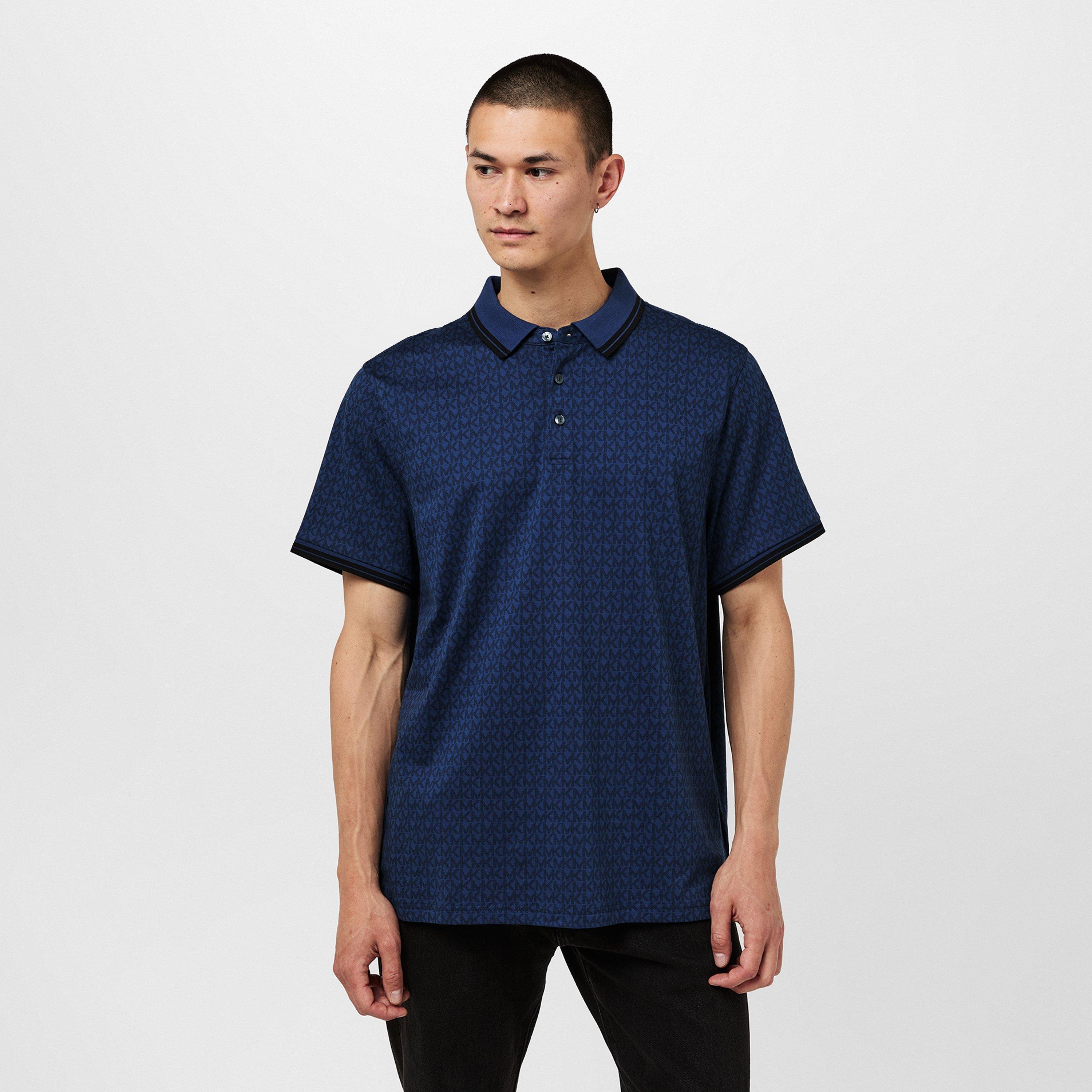 Danish Blue 575 - Michael Kors - Signature Greenwich Polo Shirt - 3