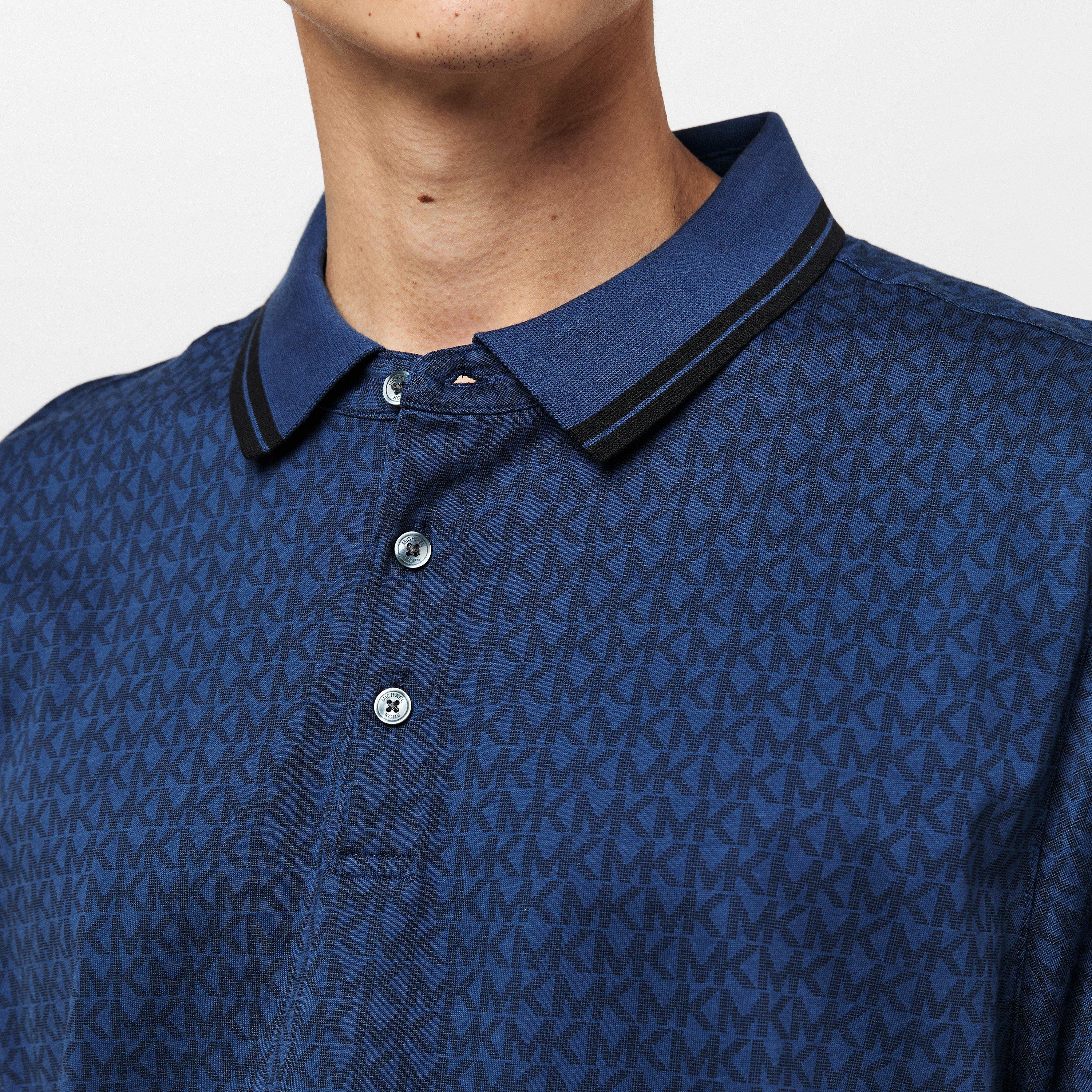 Danish Blue 575 - Michael Kors - Signature Greenwich Polo Shirt - 5