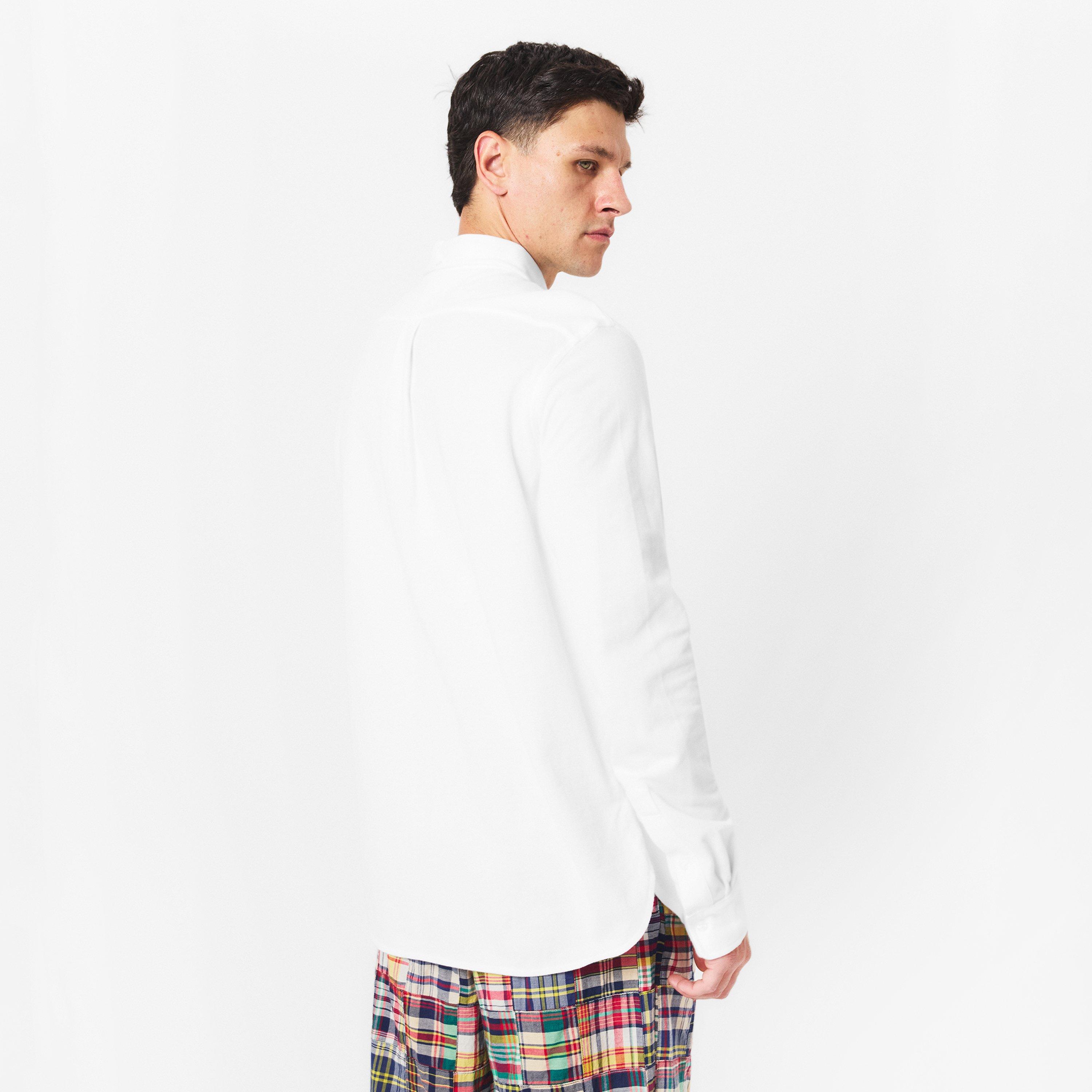 White - Polo Ralph Lauren - Men's Pocket Long-Sleeve Polo Shirt - 4