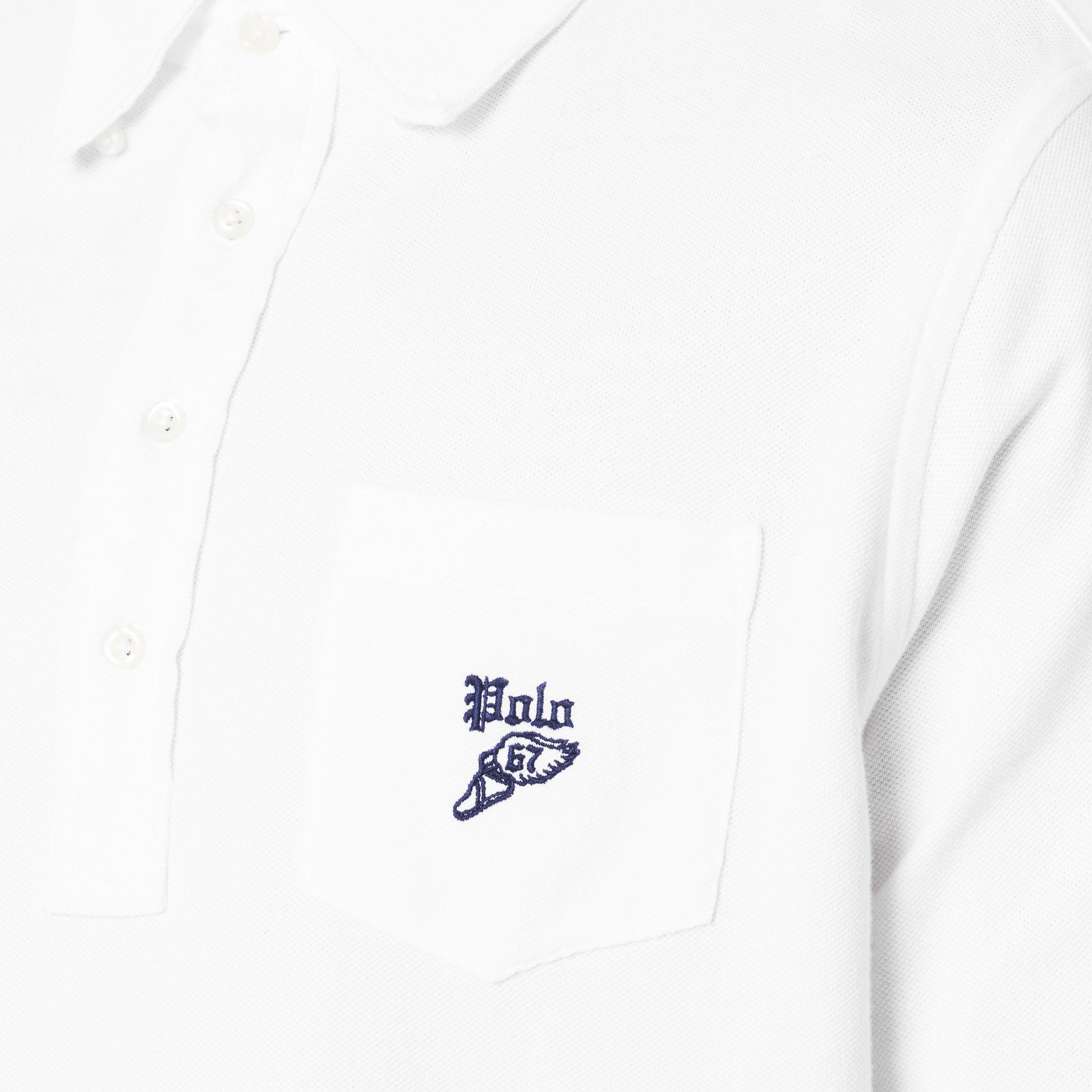 White - Polo Ralph Lauren - Men's Pocket Long-Sleeve Polo Shirt - 5