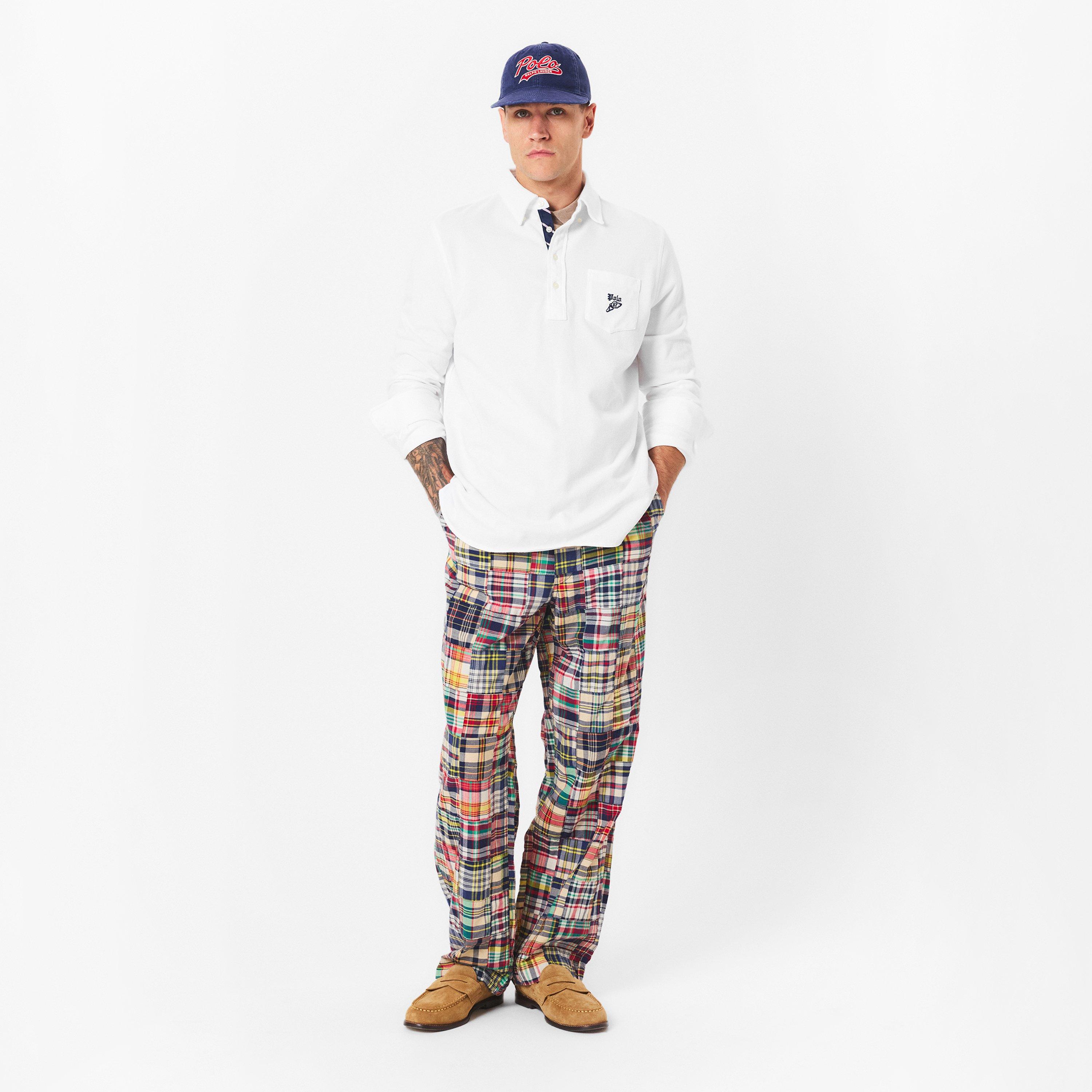 White - Polo Ralph Lauren - Men's Pocket Long-Sleeve Polo Shirt - 6