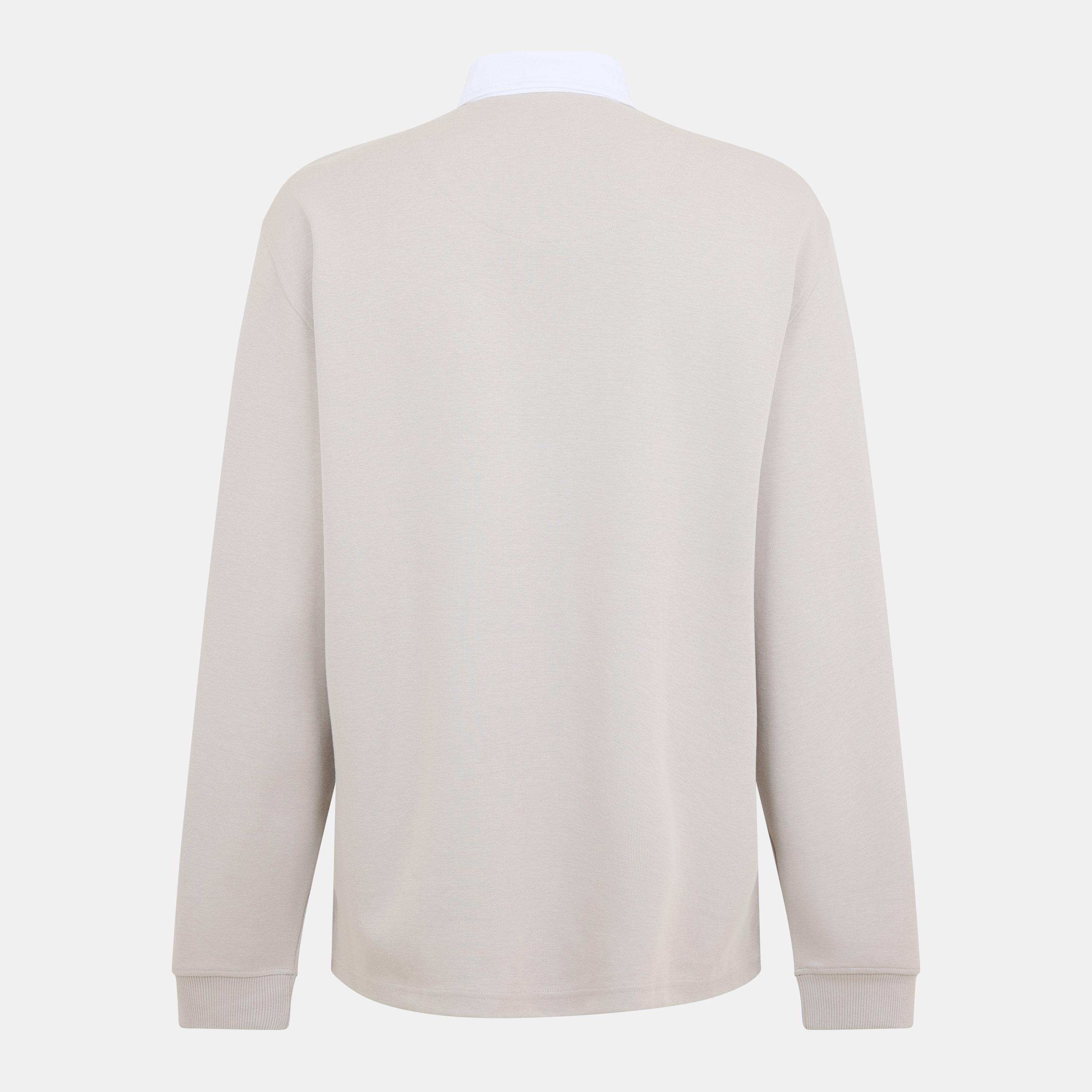 Grey 070 - Boss - Mens BOSS ORANGE Exis Long Sleeve Rugby Shirt - 2