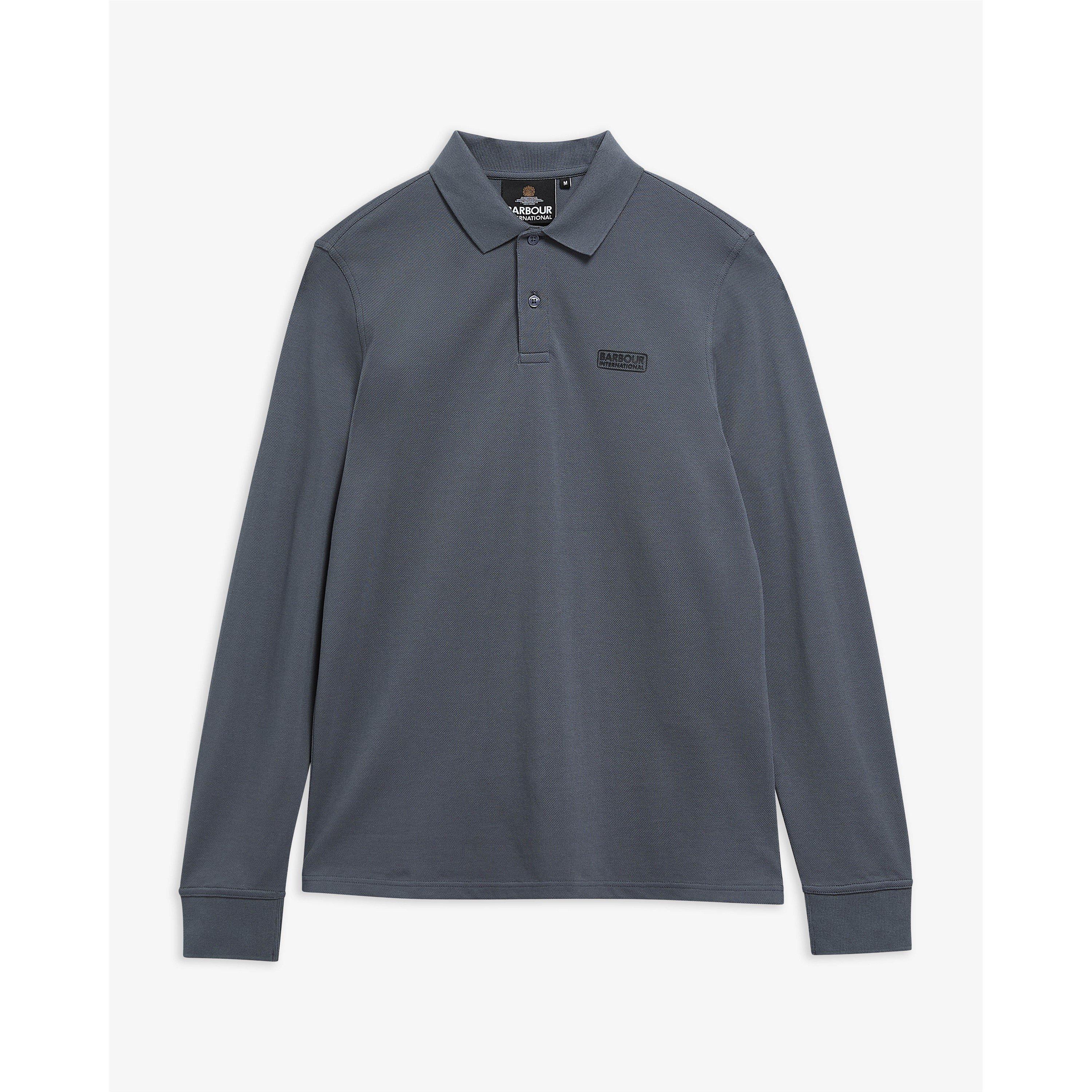 Washed Charcoal - Barbour International - B.Int Long Sleeve Po Sn64 - 2