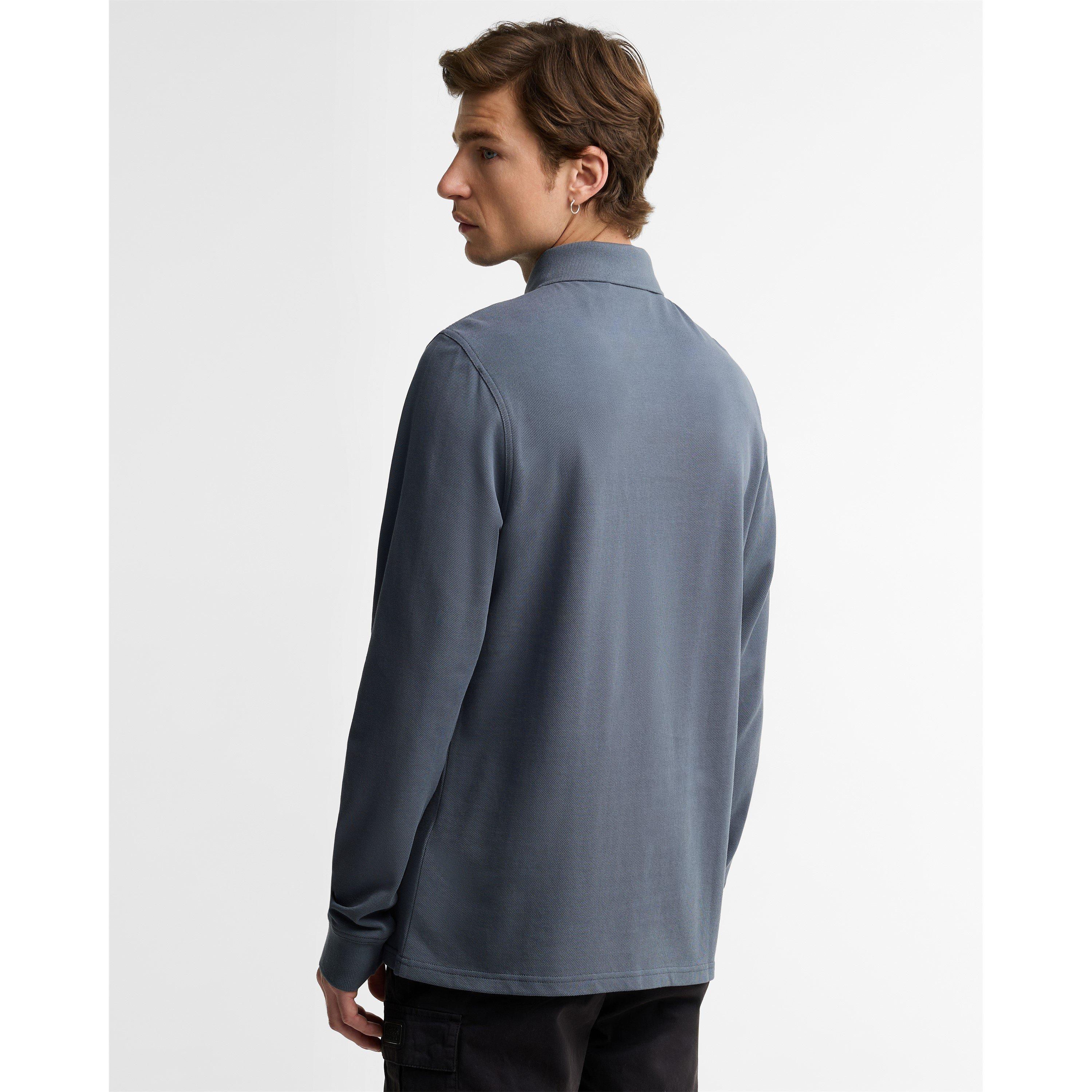 Washed Charcoal - Barbour International - B.Int Long Sleeve Po Sn64 - 4