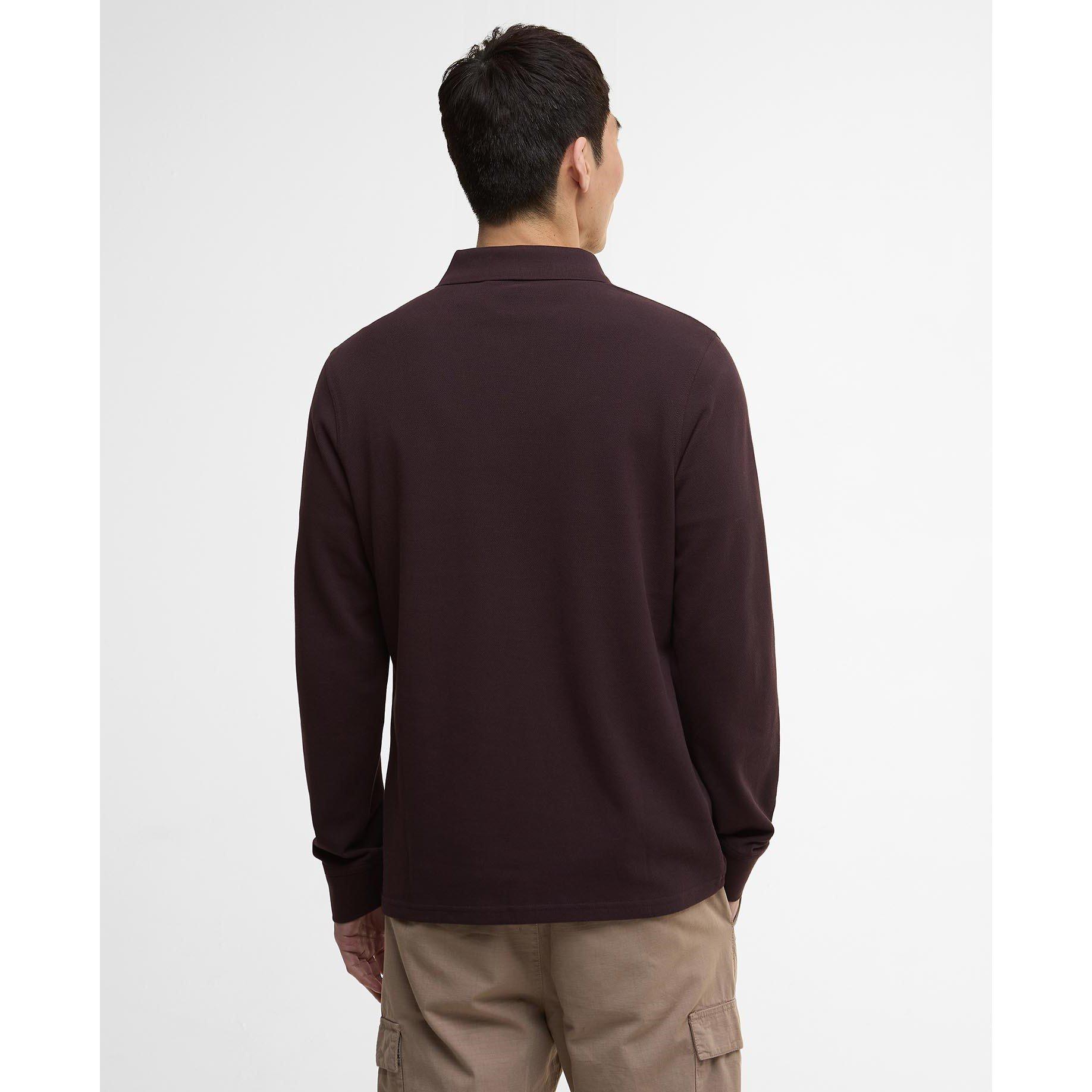 Java Red BR19 - Barbour International - Men's Long Sleeve Polo Shirt - 3