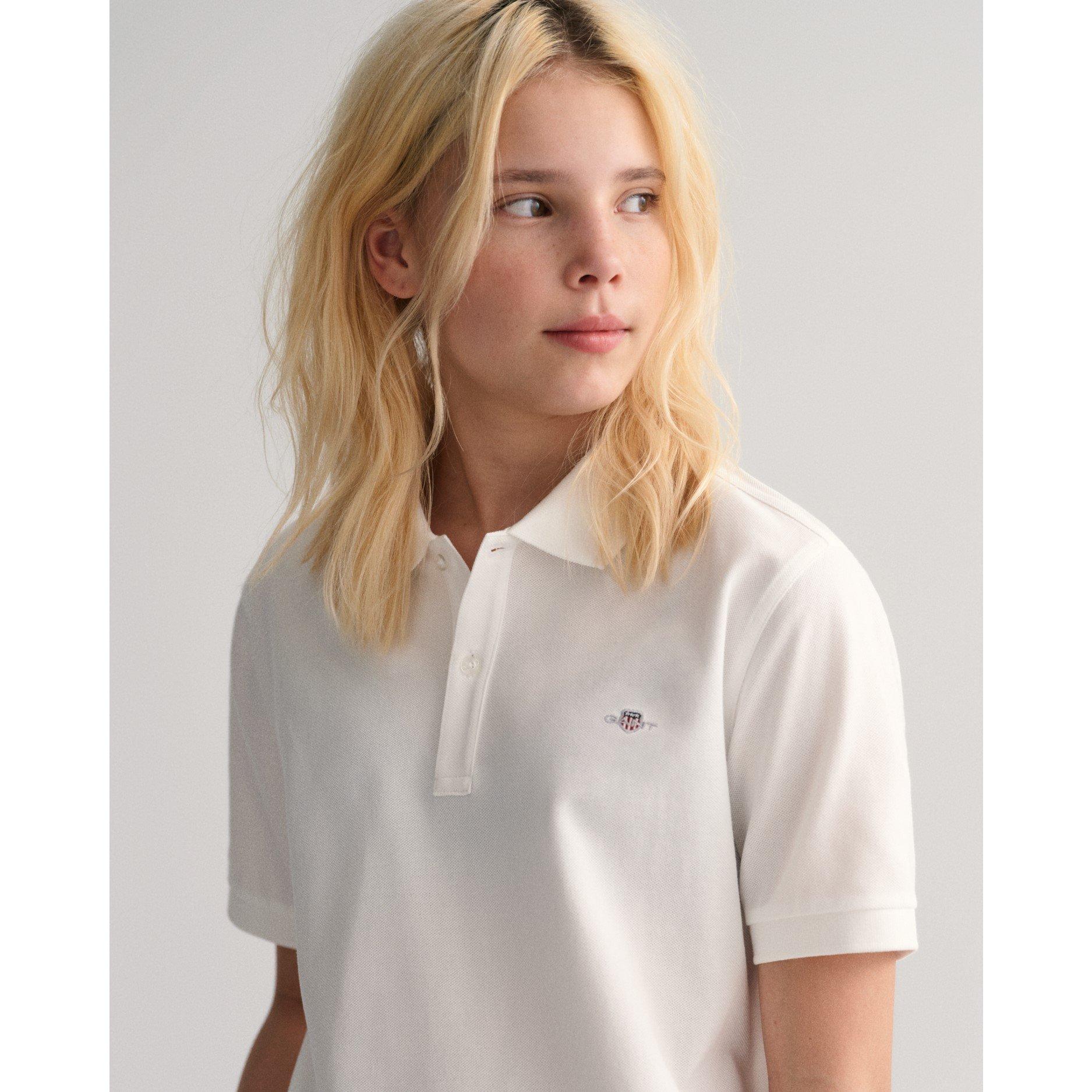 Branco 110 - Gant - Teens Tipped Piqué Polo Shirt - 2