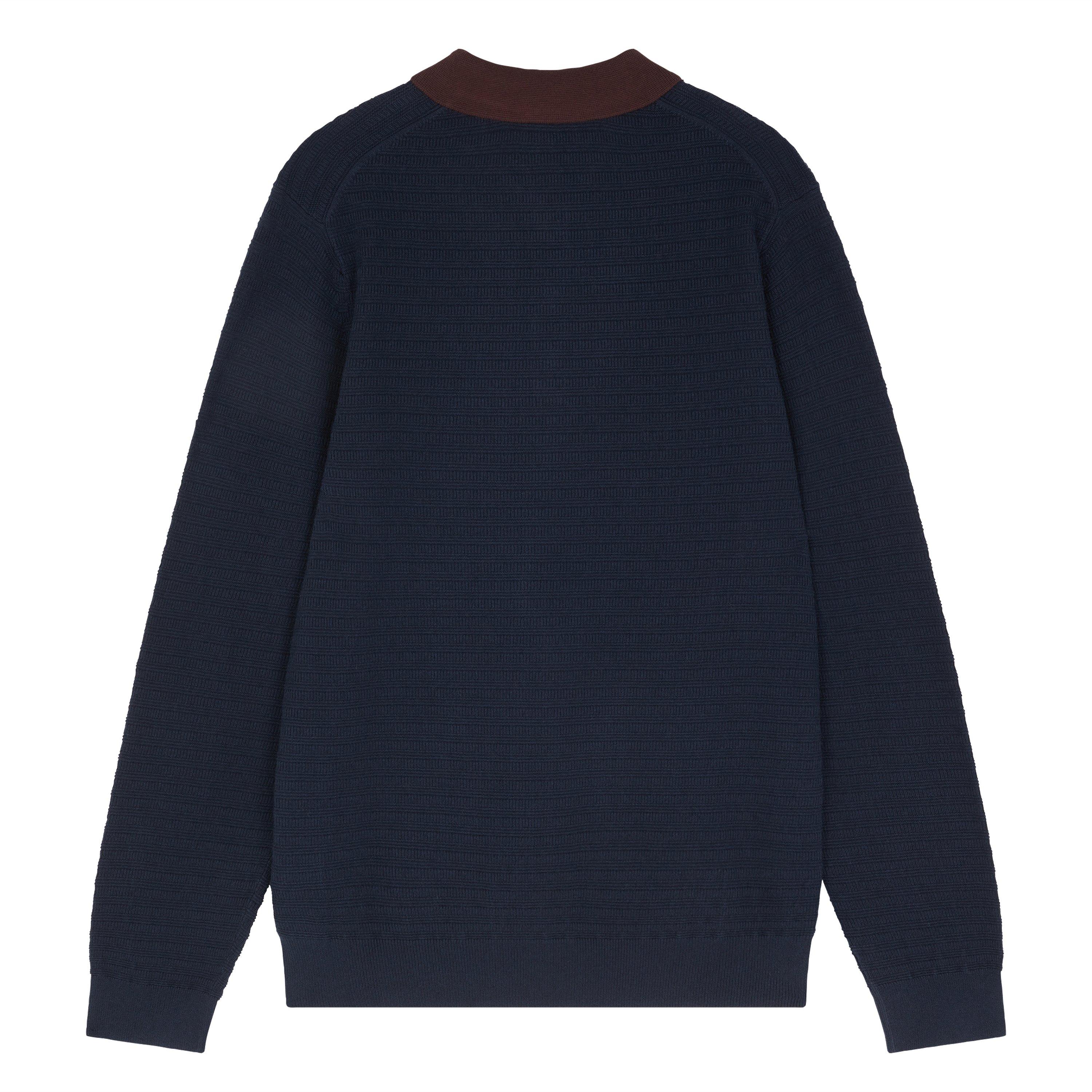 Blue 49 - PS Paul Smith - PS Knit LS Polo Sn54 - 7