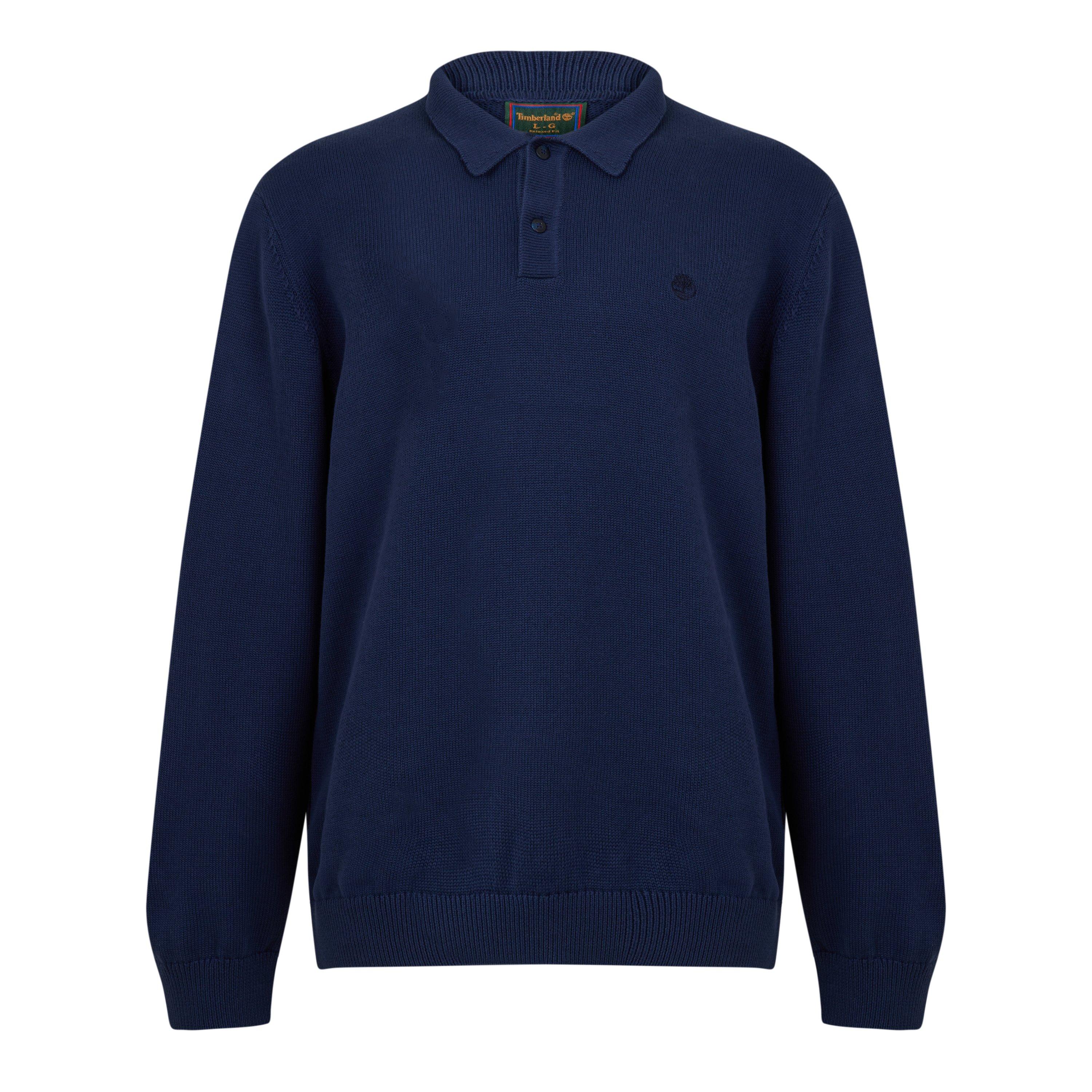 Navy - Timberland - Timb Cotn LS Polo Sn64 - 1