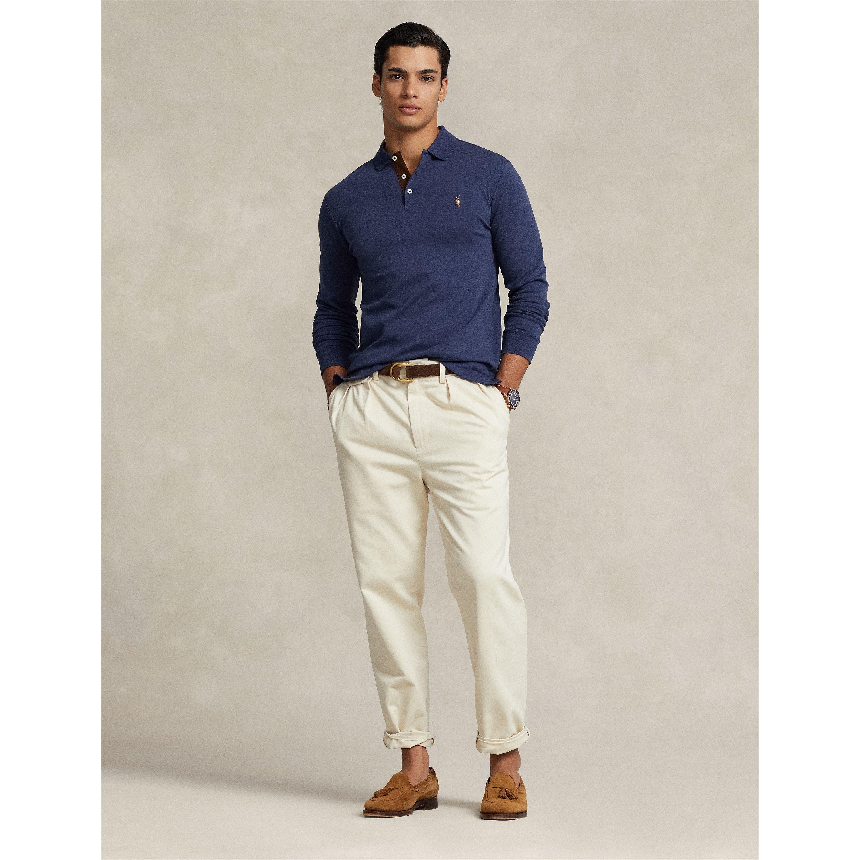 Spring Navy - Polo Ralph Lauren - Pima Polo Shirt - 5
