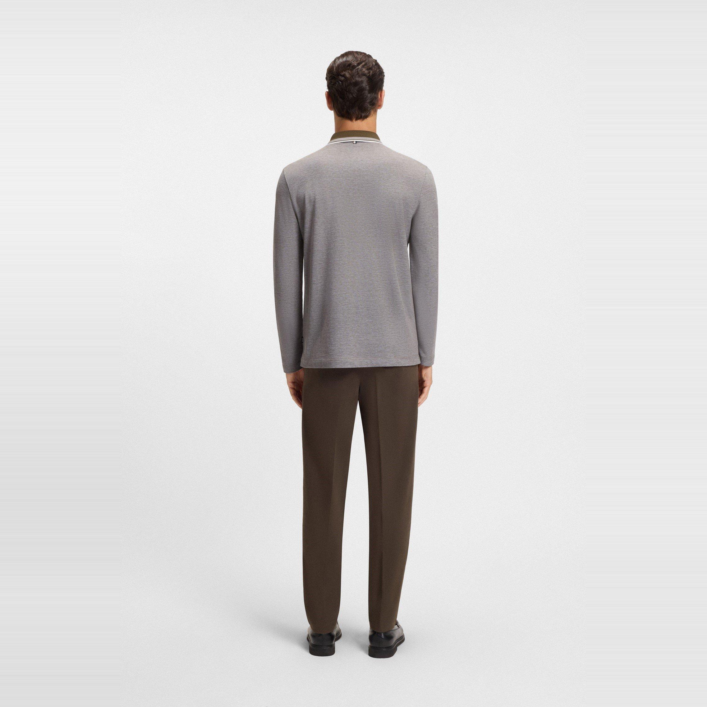 Open Green 342 - Boss - Pittman Long Sleeve Polo Shirt - 4