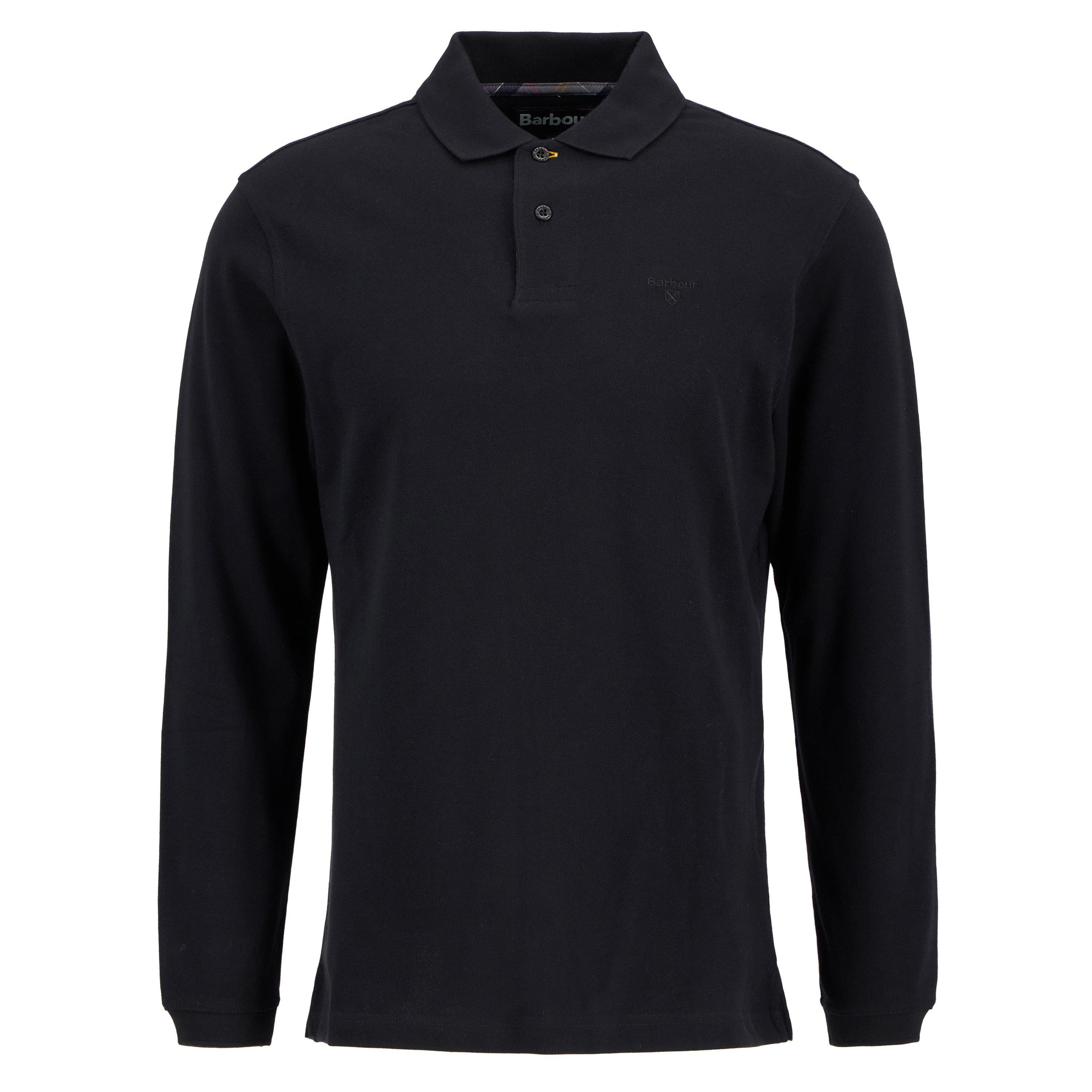 Barbour Mens Essentials Long Sleeve Polo Shirt
