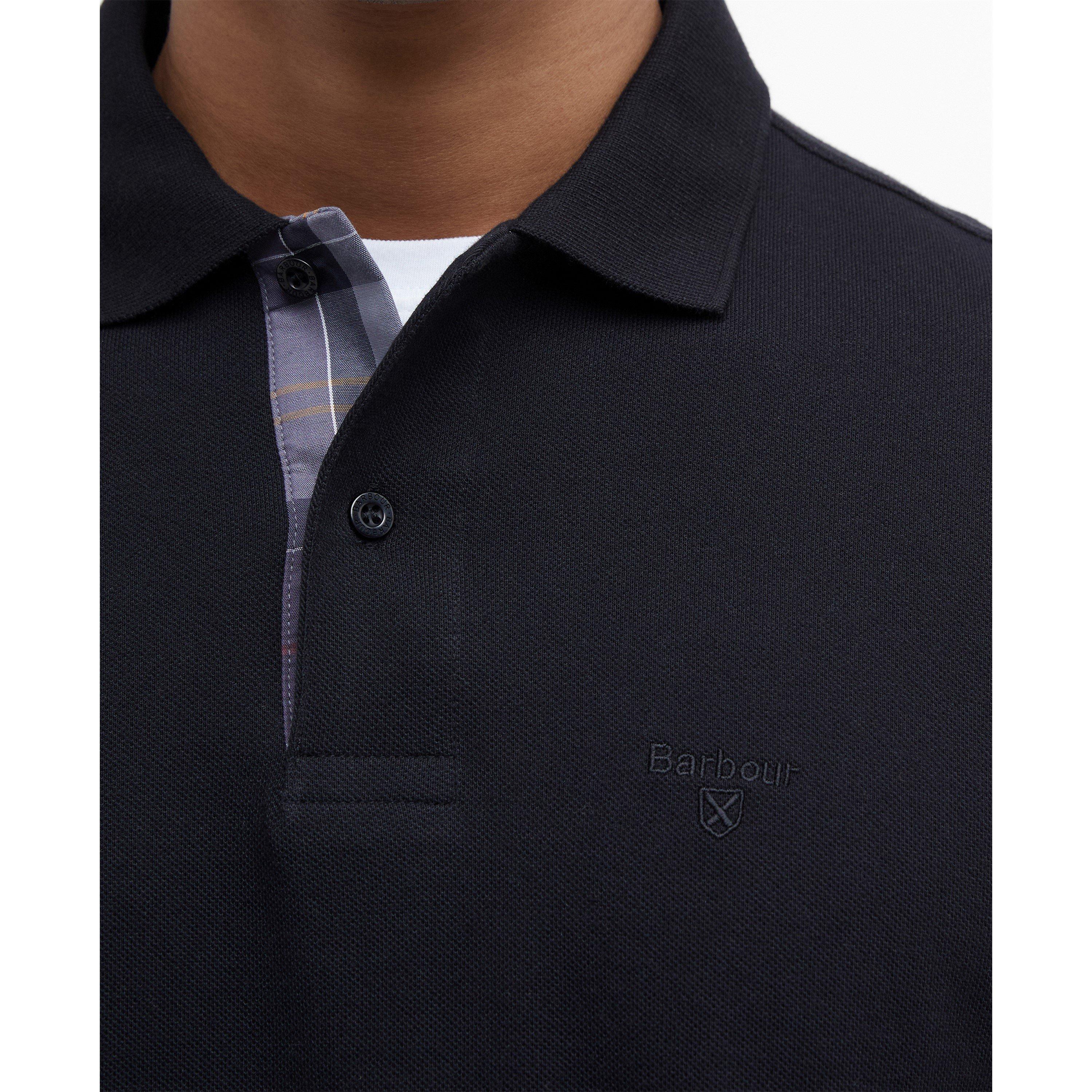 Black BK31 - Barbour - Mens Essentials Long Sleeve Polo Shirt - 5
