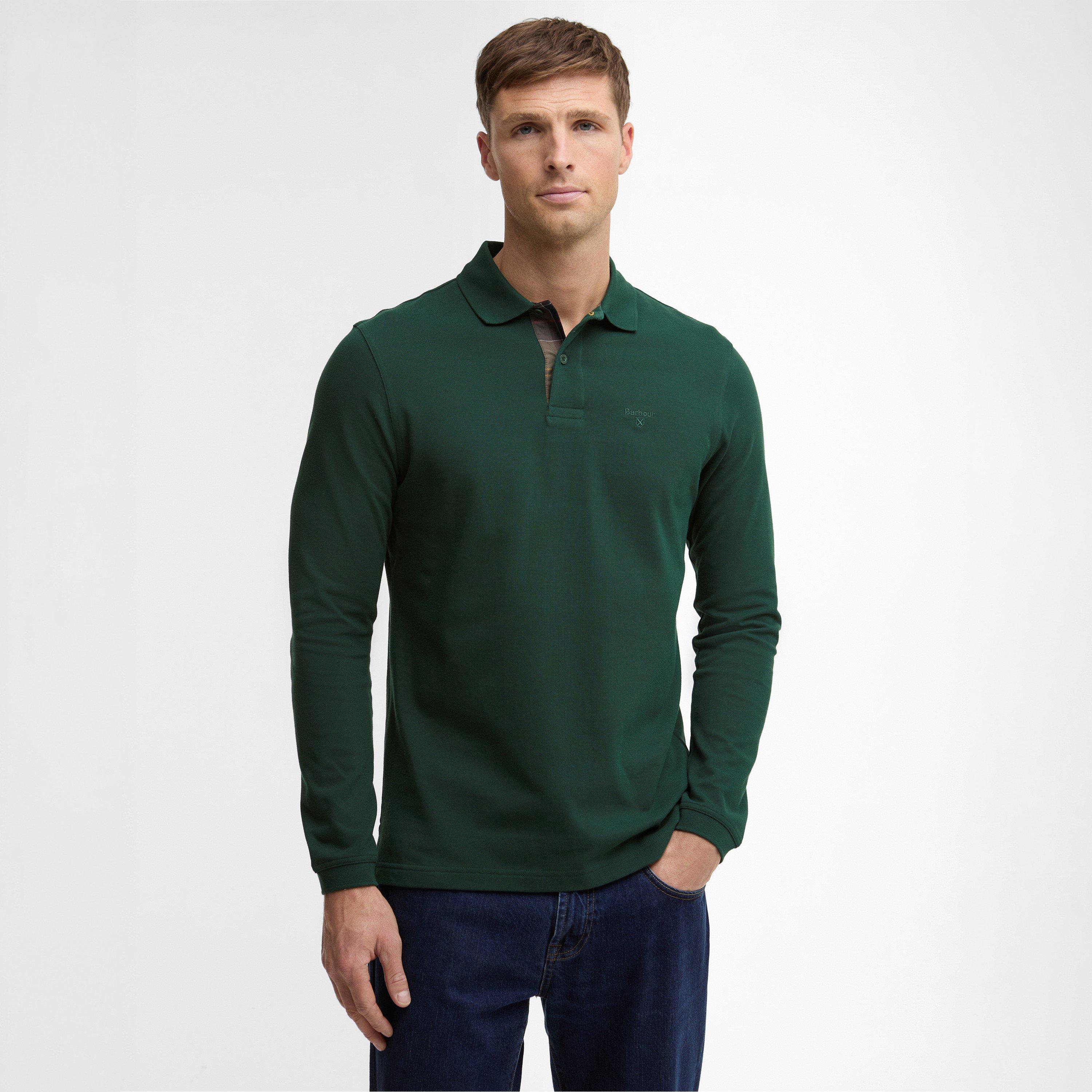 Seaweed GN73 - Barbour - Mens Long Sleeve Polo Shirt - 2