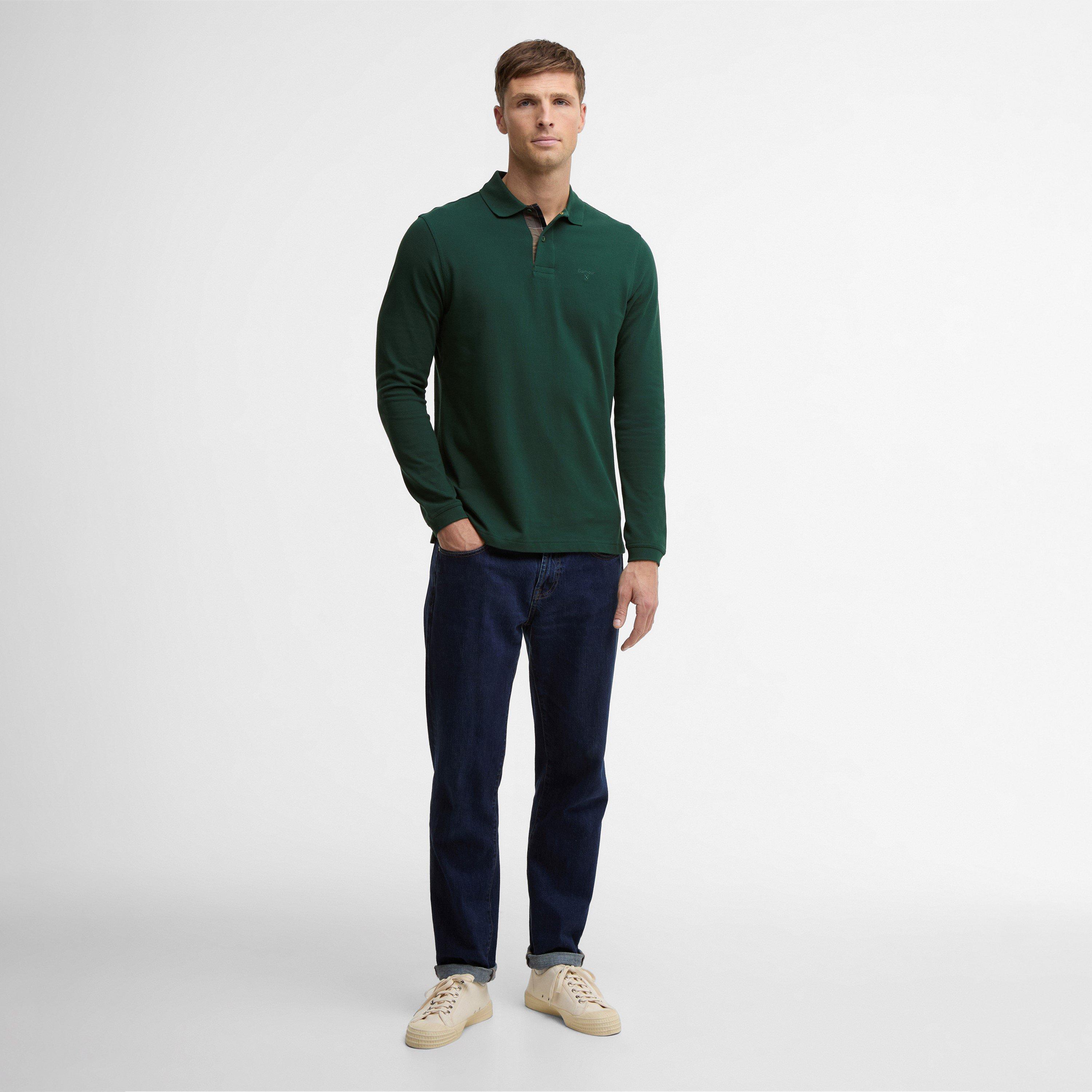 Seaweed GN73 - Barbour - Mens Long Sleeve Polo Shirt - 5