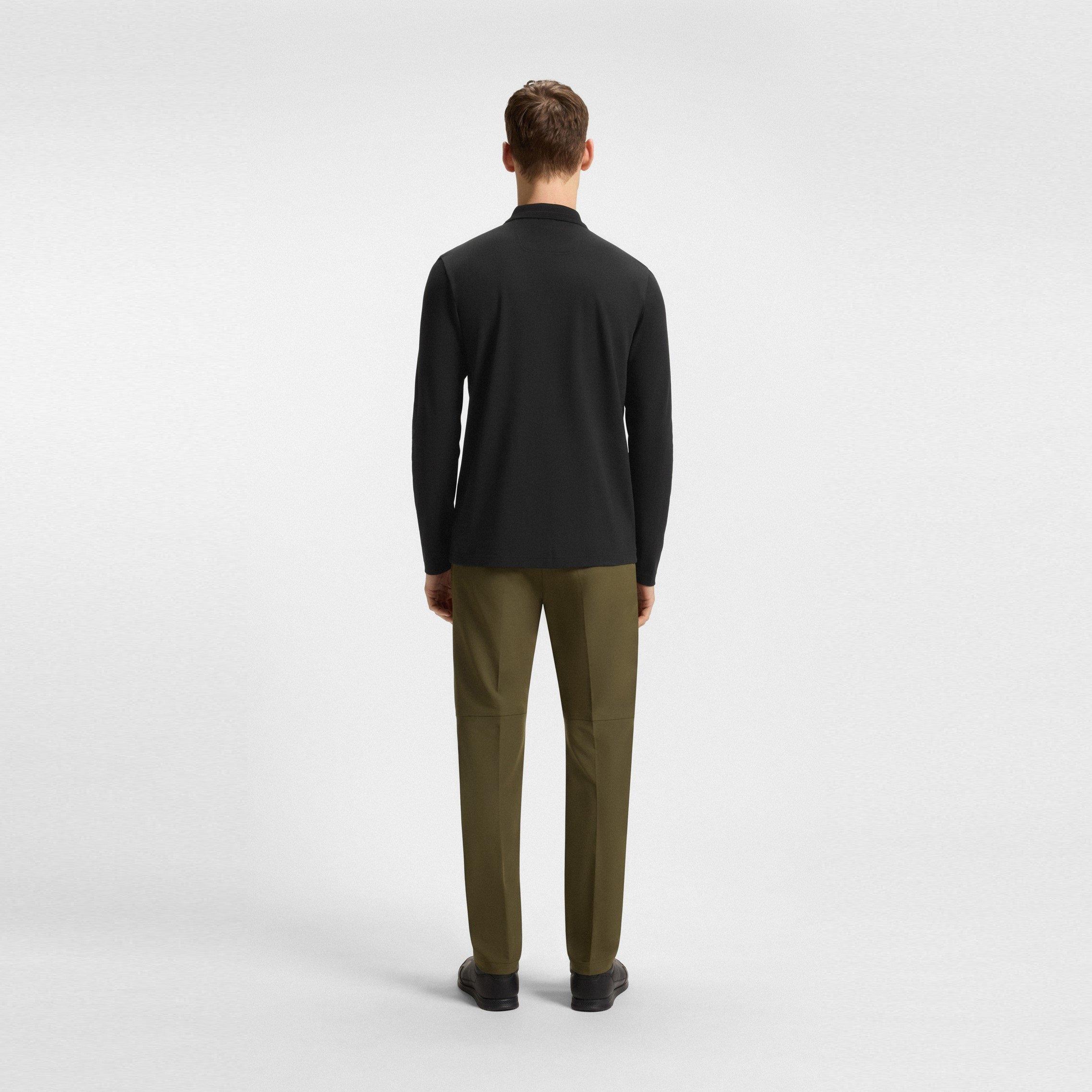 Black 009 - Boss - Men's HBG Plisy Long-Sleeve Polo - 3