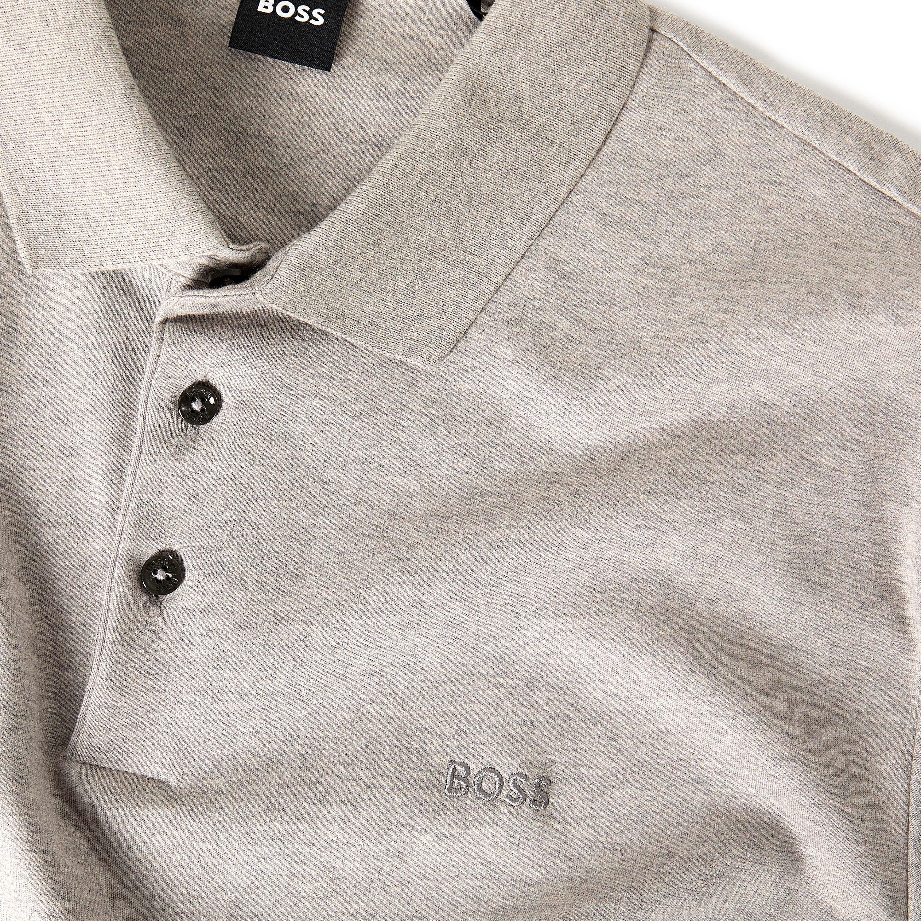 Silver - Boss - Pado 30 Long-Sleeve Polo Shirt - 3