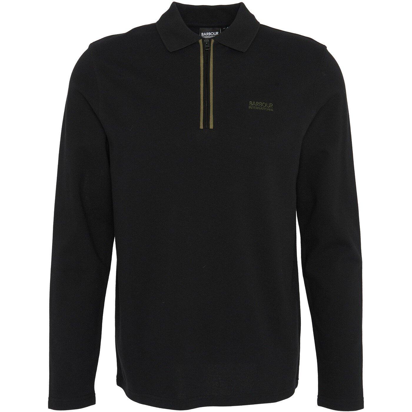 Barbour International Mens Marshall Polo Shirt - Black BK11 - Size 2XL