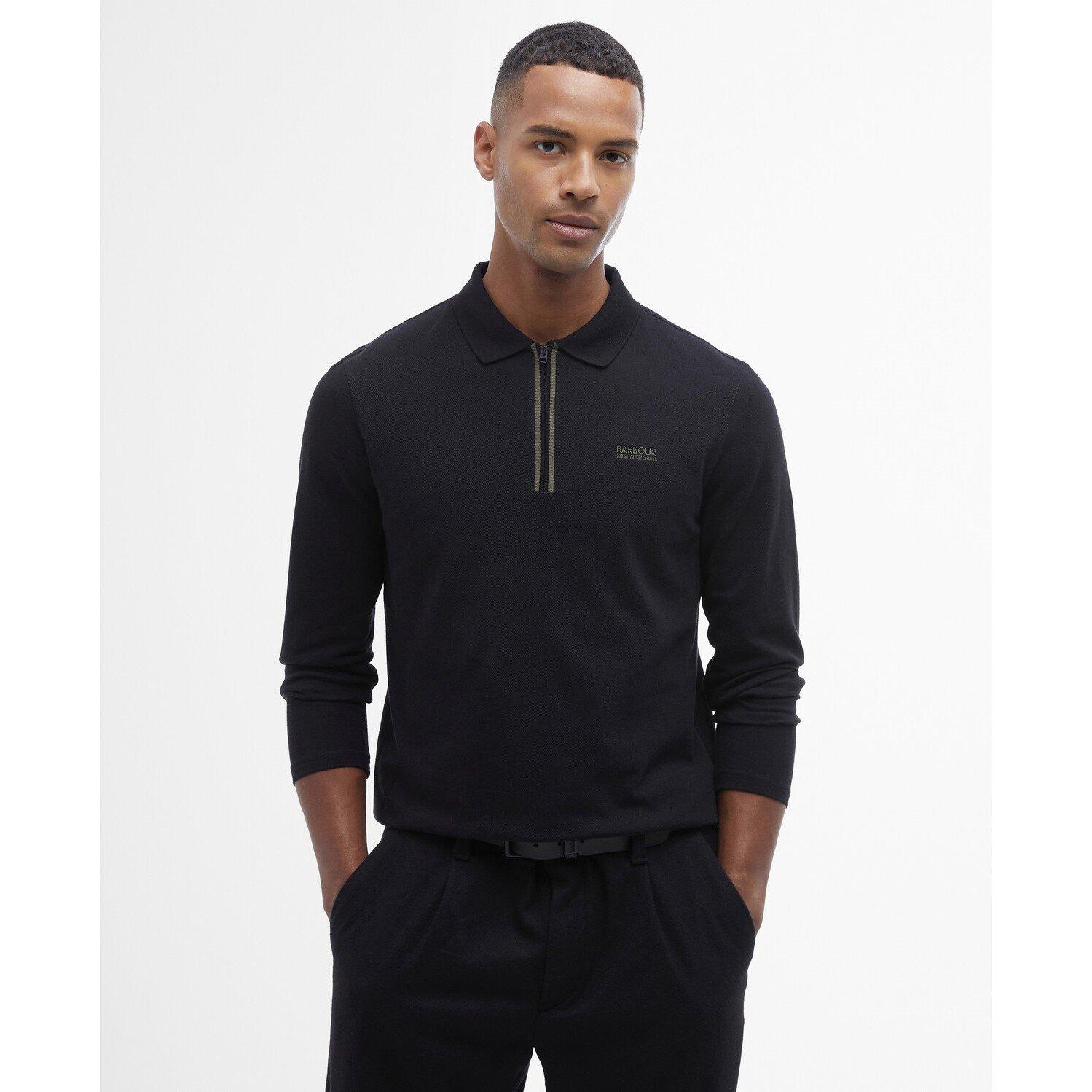 Black BK11 - Barbour International - Mens Marshall Polo Shirt - 2