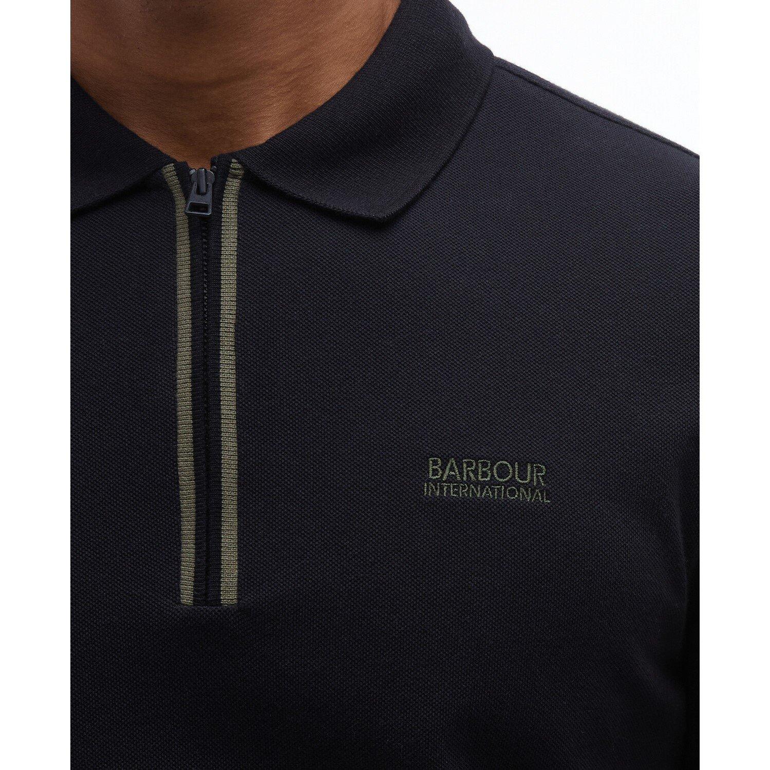 Black BK11 - Barbour International - Mens Marshall Polo Shirt - 5