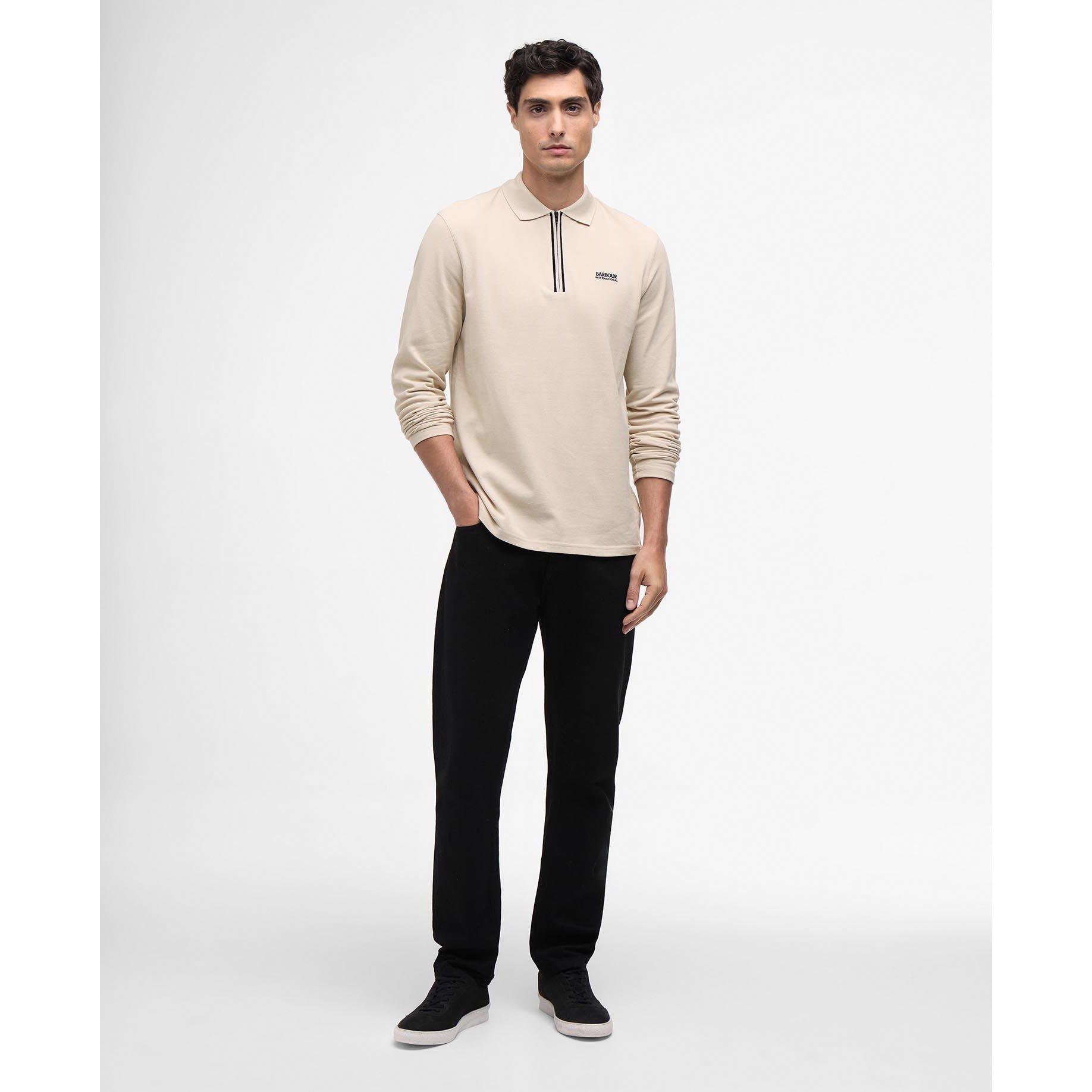 Mist BE12 - Barbour International - Mens Marshall Polo Shirt - 5