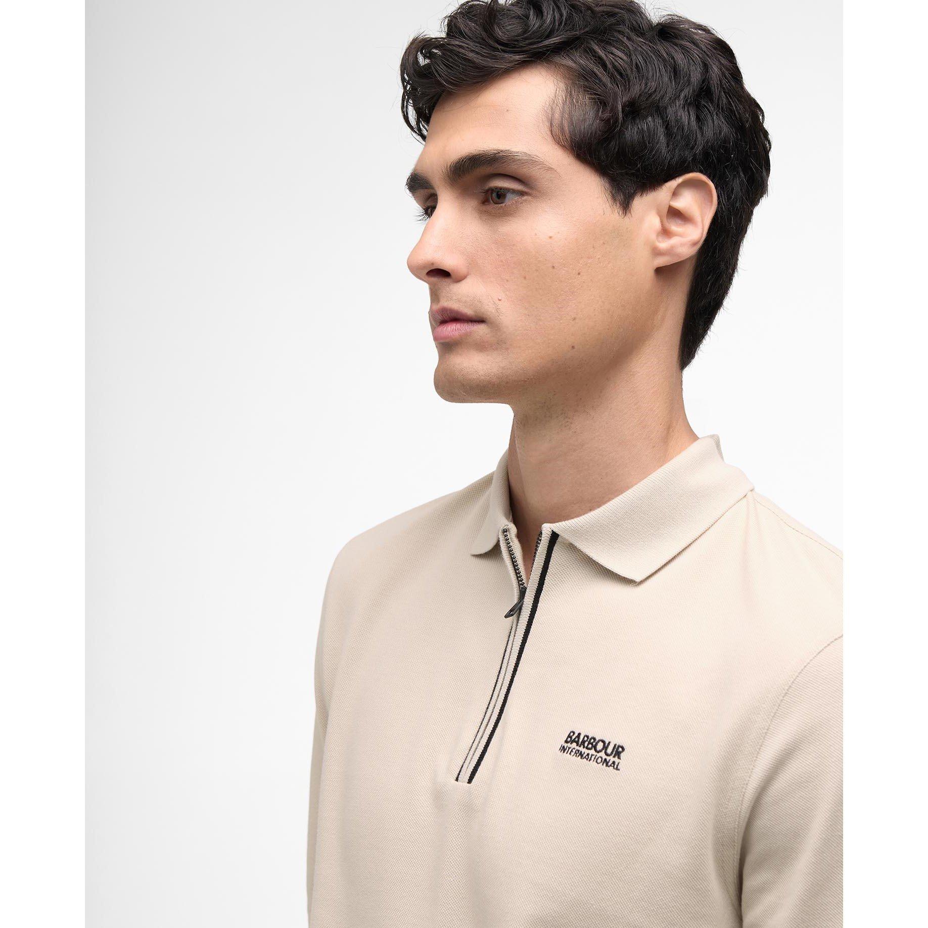 Mist BE12 - Barbour International - Mens Marshall Polo Shirt - 4