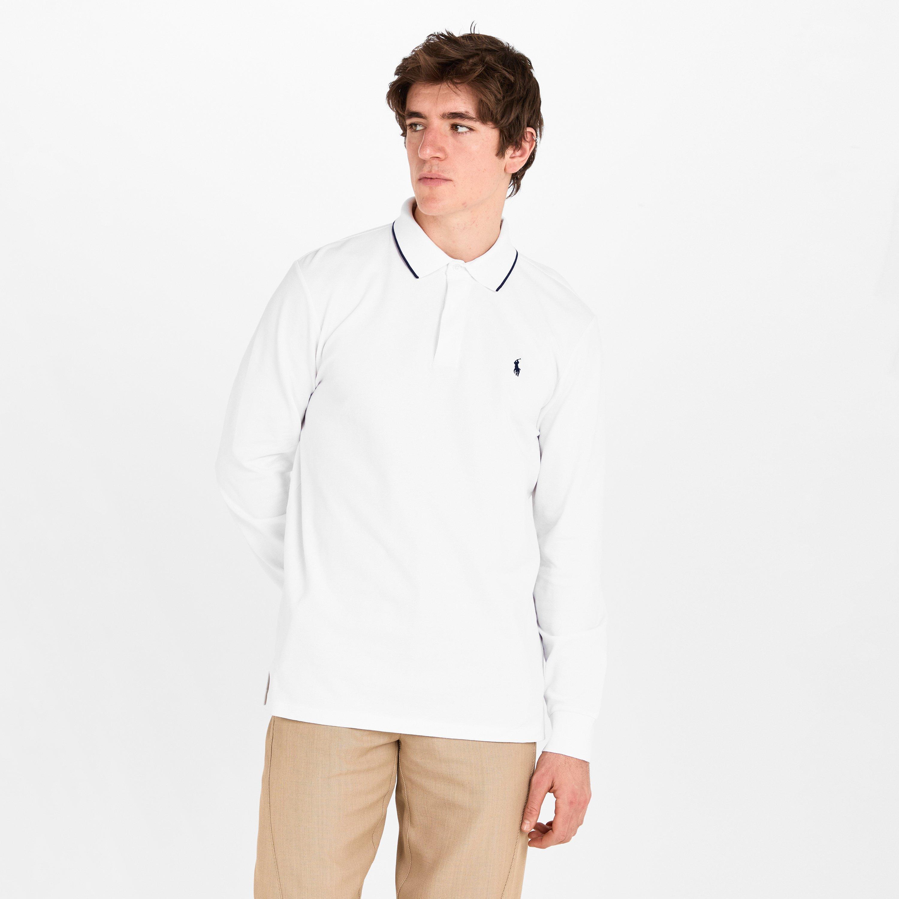 White/White - Polo Ralph Lauren - Polo TipMesh LS Polo Sn61 - 3
