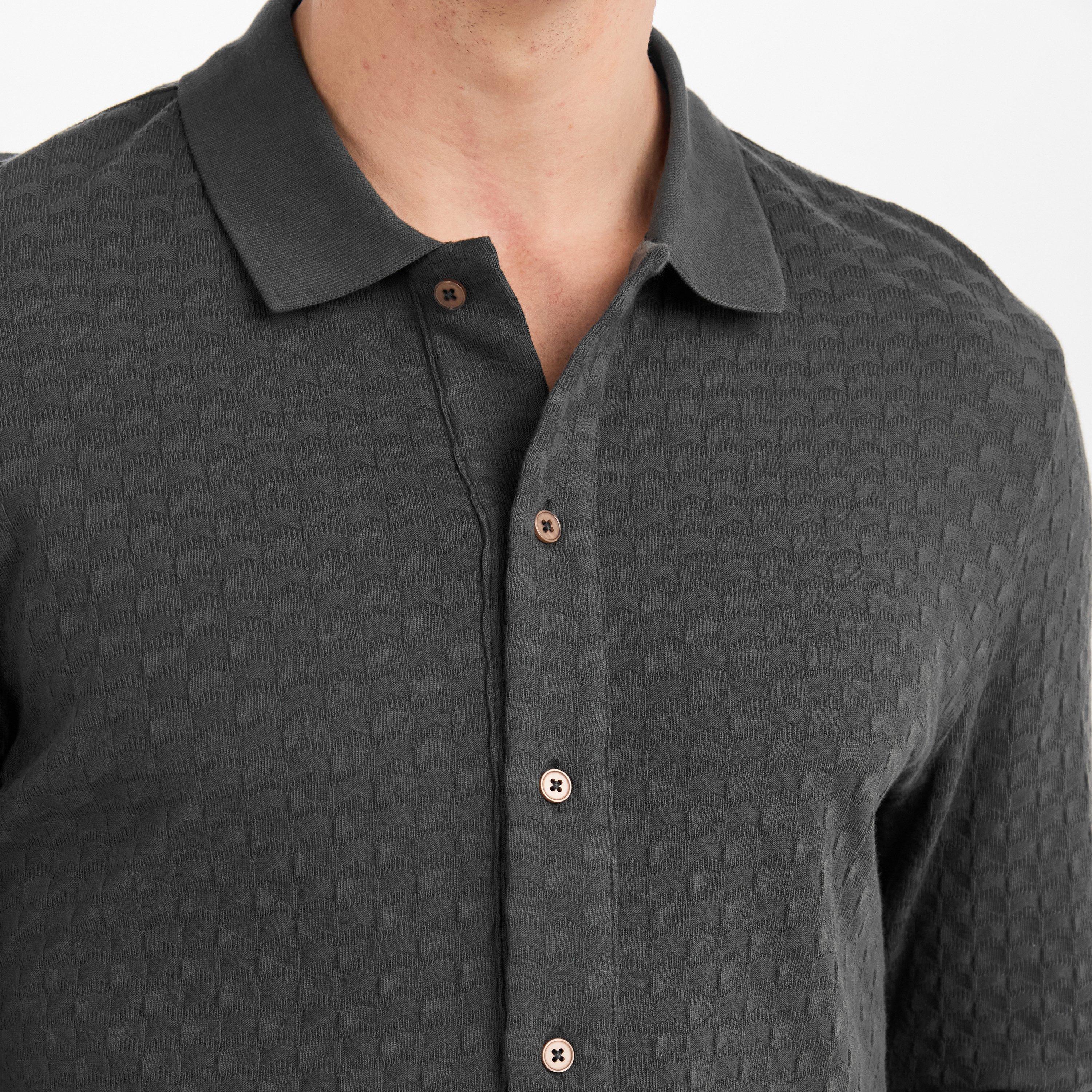 Grey 76 - PS Paul Smith - PS Bttn Waffle LS Sn61 - 5