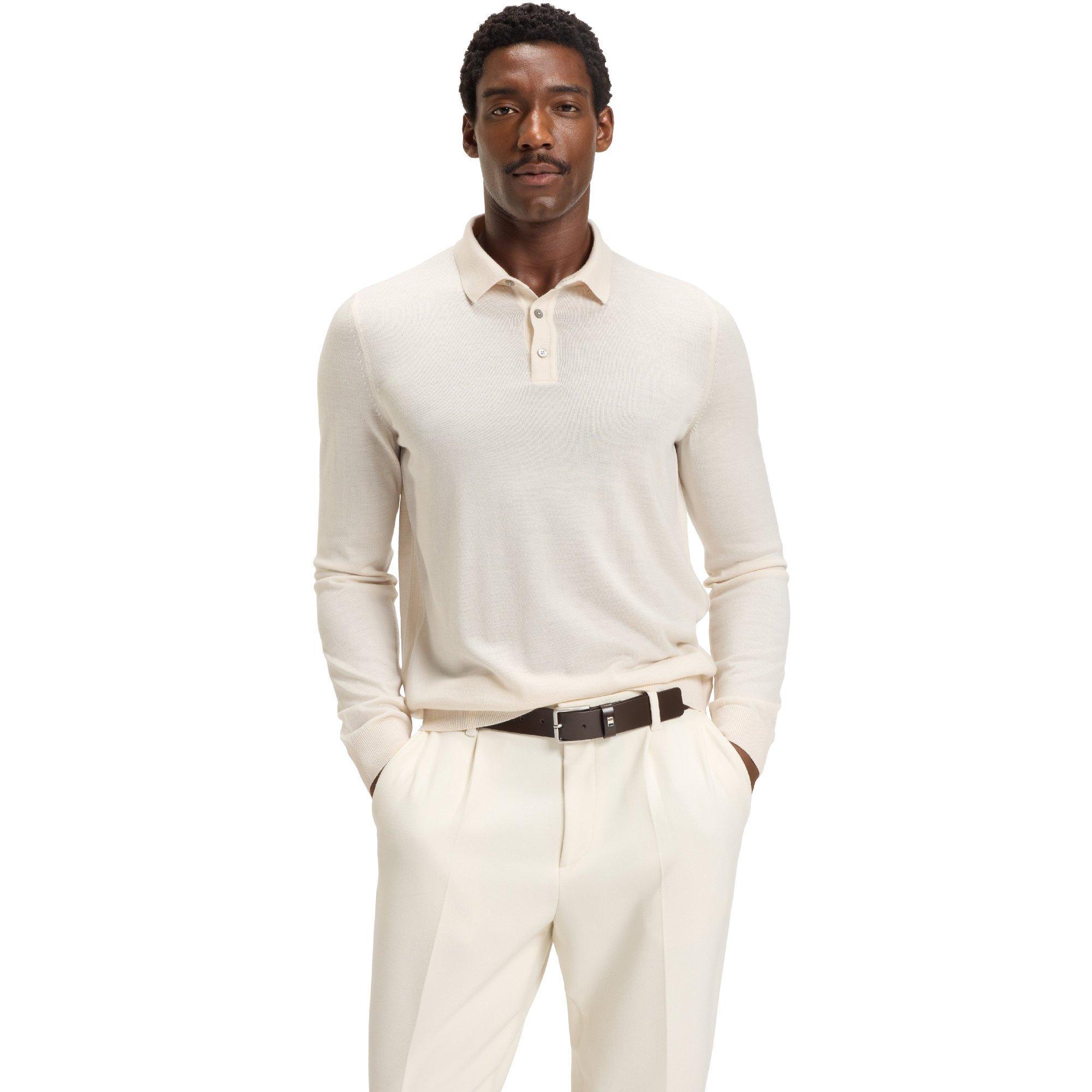 Boss Men's Lancione Long-Sleeve Polo | Cruise Fashion