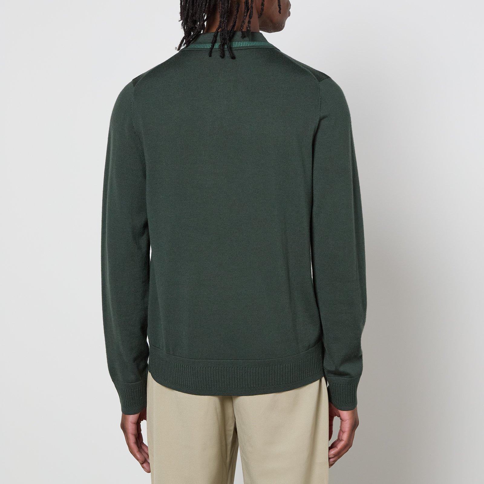 Green - PS Paul Smith - PS Stripe L/S Polo Sn99 - 2