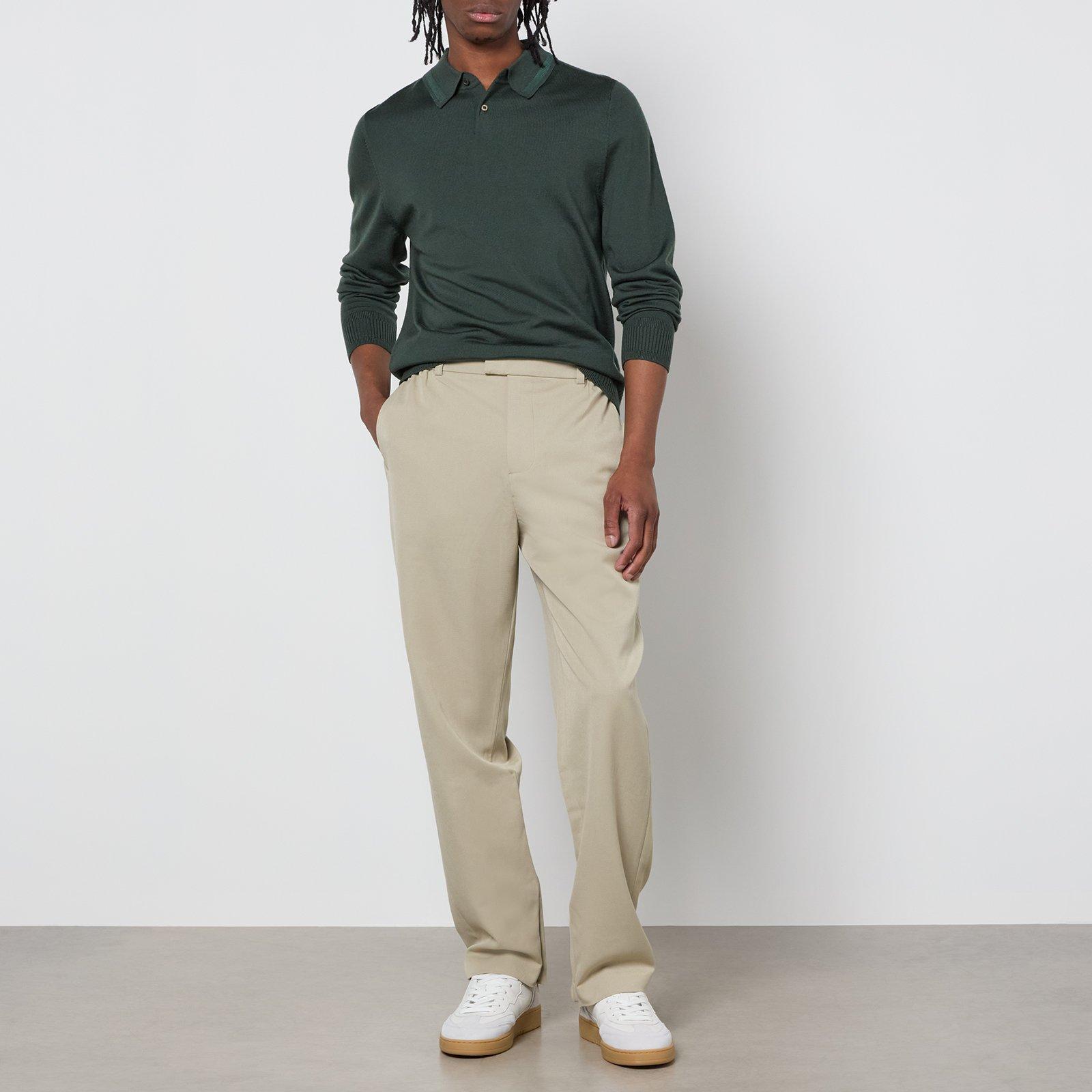 Green - PS Paul Smith - PS Stripe L/S Polo Sn99 - 4