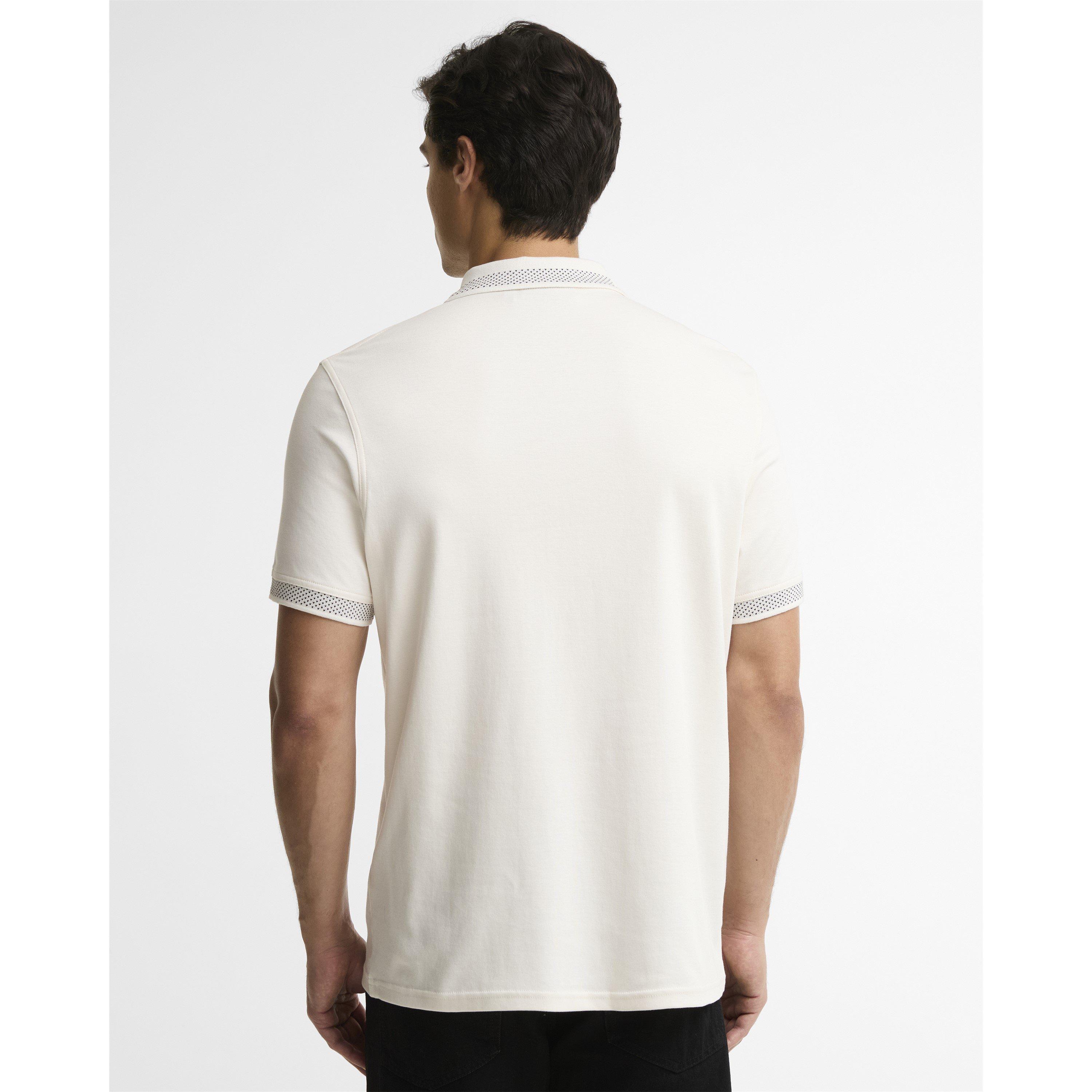 Whspr Wht WH32 - Barbour International - Men's Owts Cotton Short-Sleeve Polo Shirt - 4