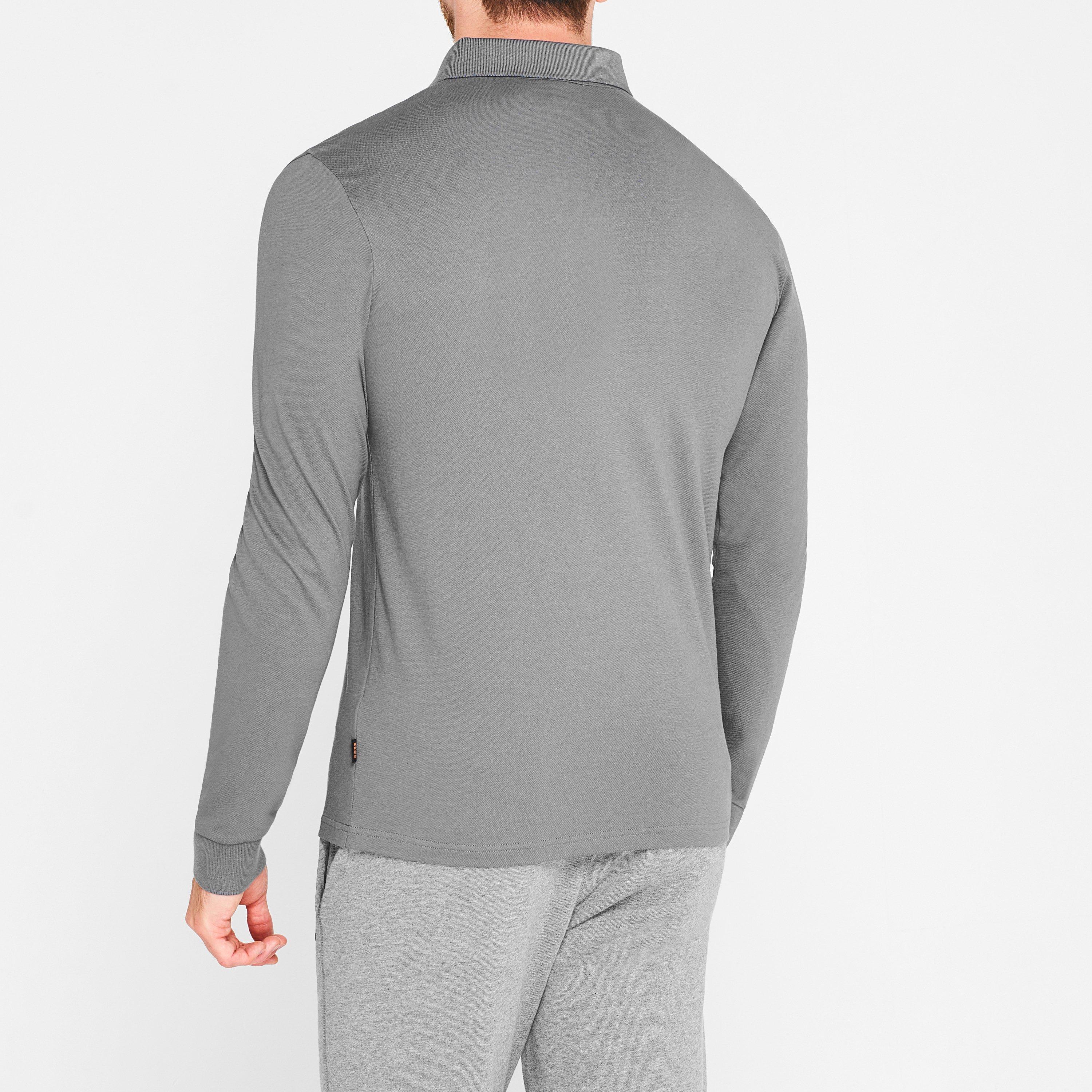 Charcoal 029 - Boss - Men's Passerby Slim Fit Stretch Cotton Polo Shirt - 4