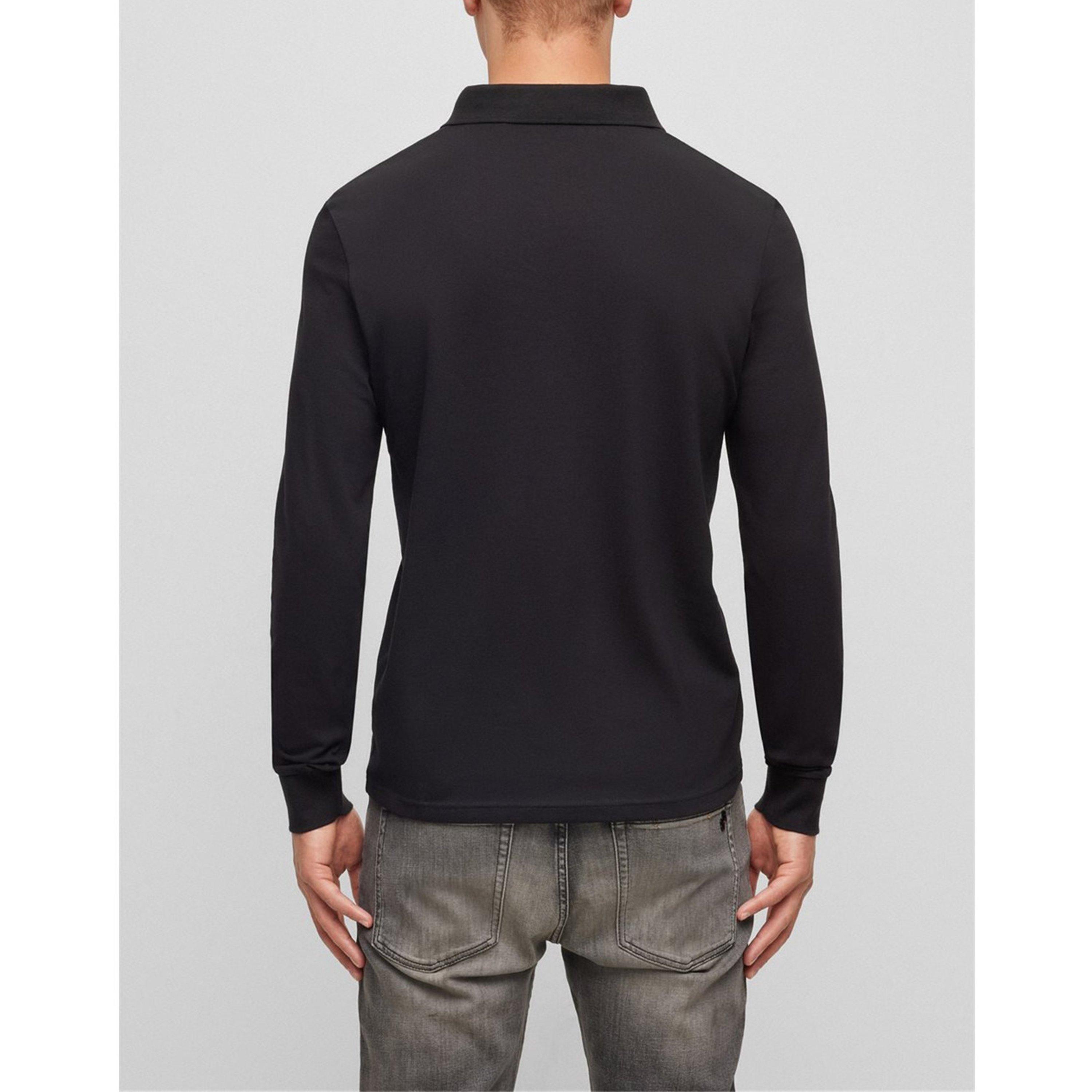 Black 001 - Boss - Men's Passerby Slim Fit Stretch Cotton Polo Shirt - 3