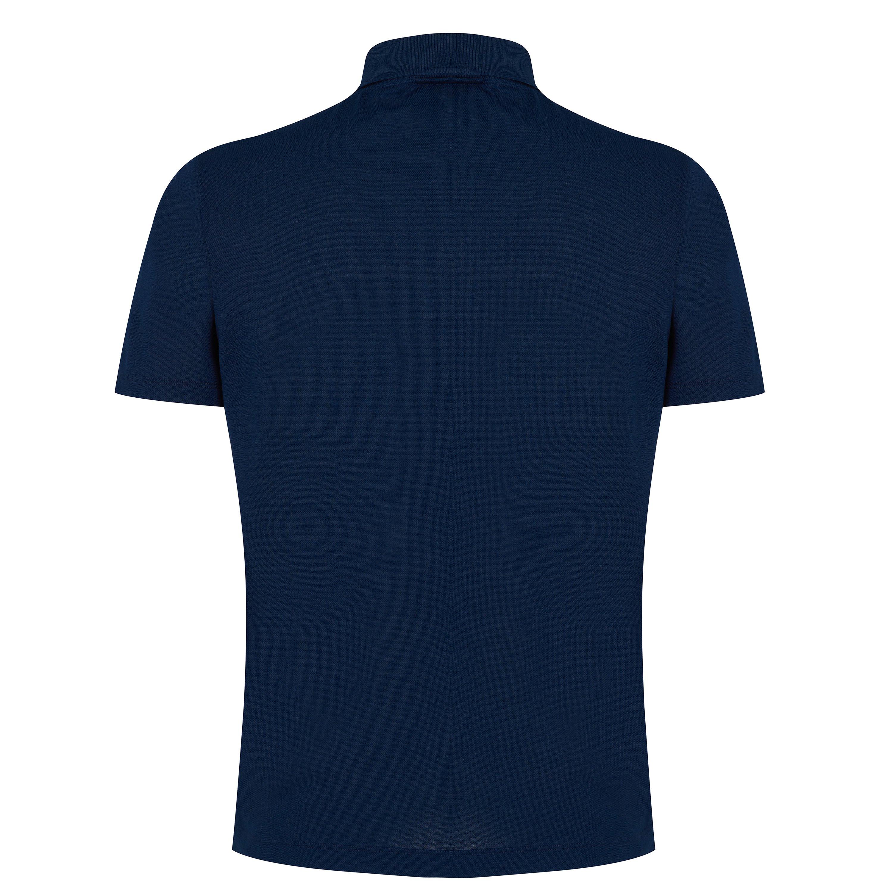 Marineblauw - Paul And Shark - Logo Polo Shirt - 2