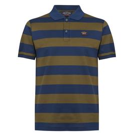 Paul And Shark Stripe Polo Shirt