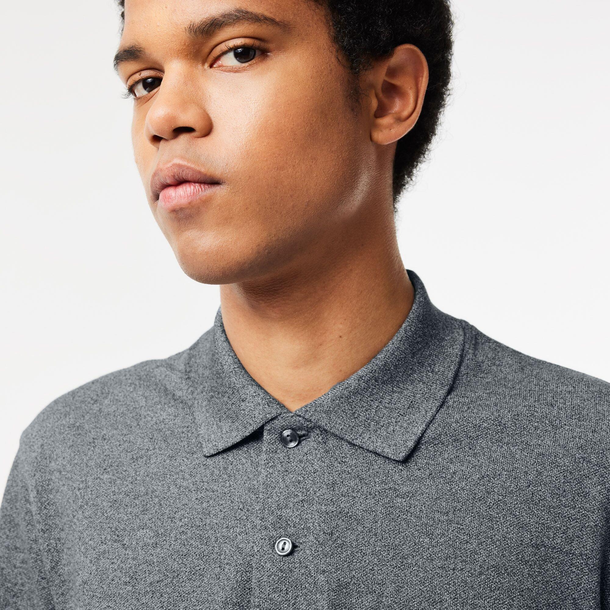 Eclipse Jaspe - Lacoste - Lacoste Crocodile Long Sleeve Polo Shirt Mens - 2