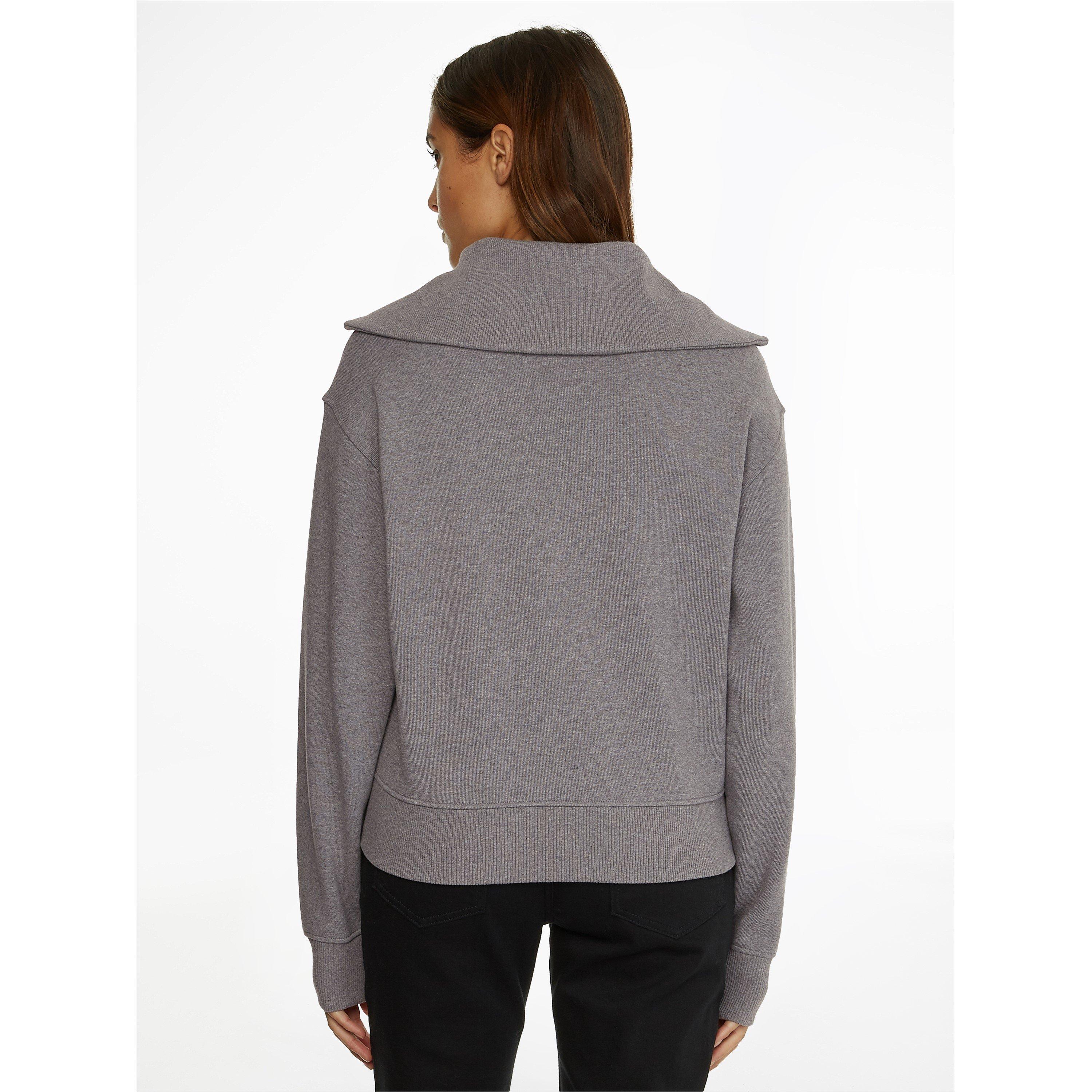 Srednje siva heather - Tommy Hilfiger - Zip Collar Sweatshirt - 3