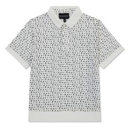 Emporio Armani Logo Print Polo Shirt