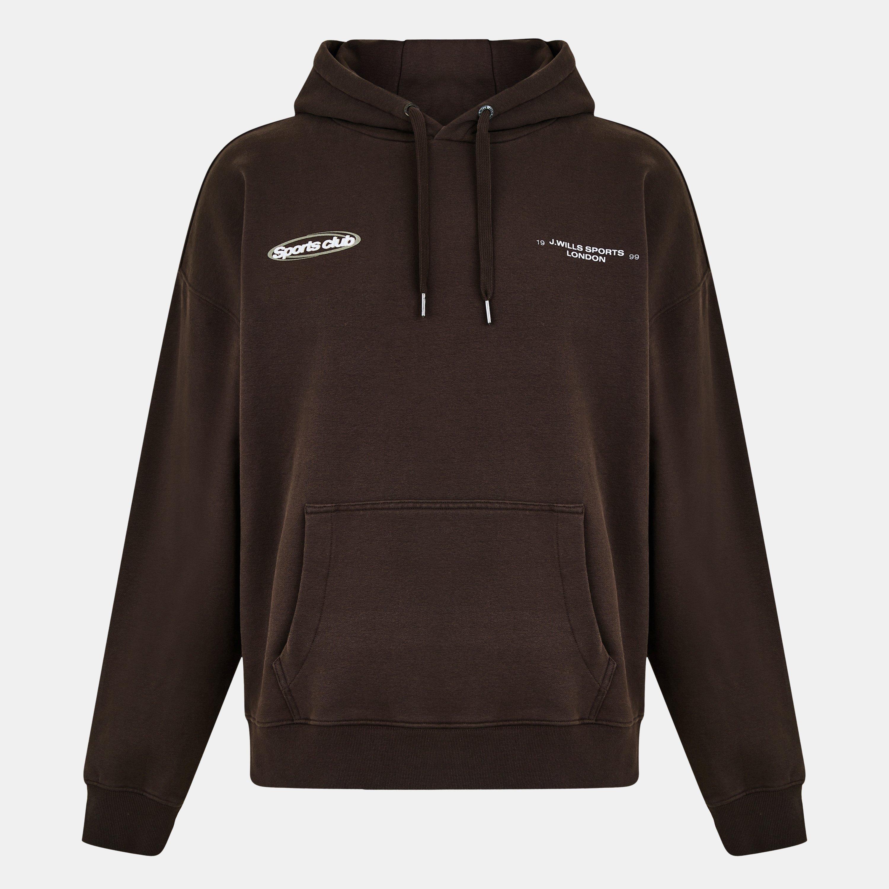 Jack Wills Men's Jw Sports Club Hoodie - Coffee - XS
