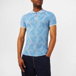 Vivienne Westwood All Over Orb Print Polo Shirt