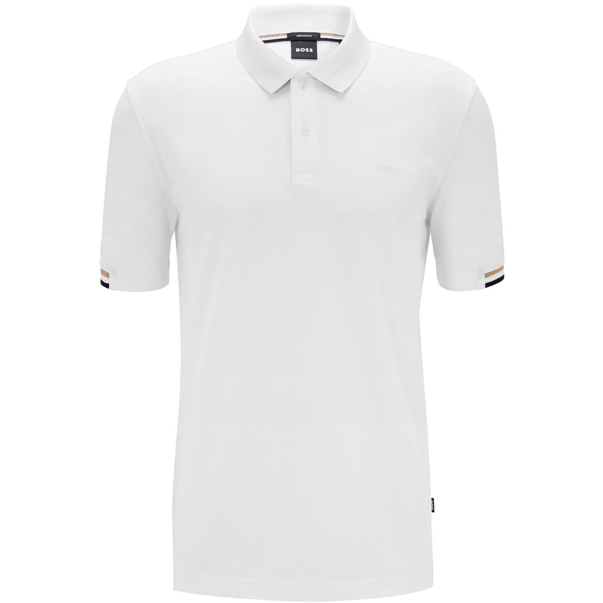 White - Boss - Men's HBB Parlay 147 Timeless Design Polo Shirt - 7