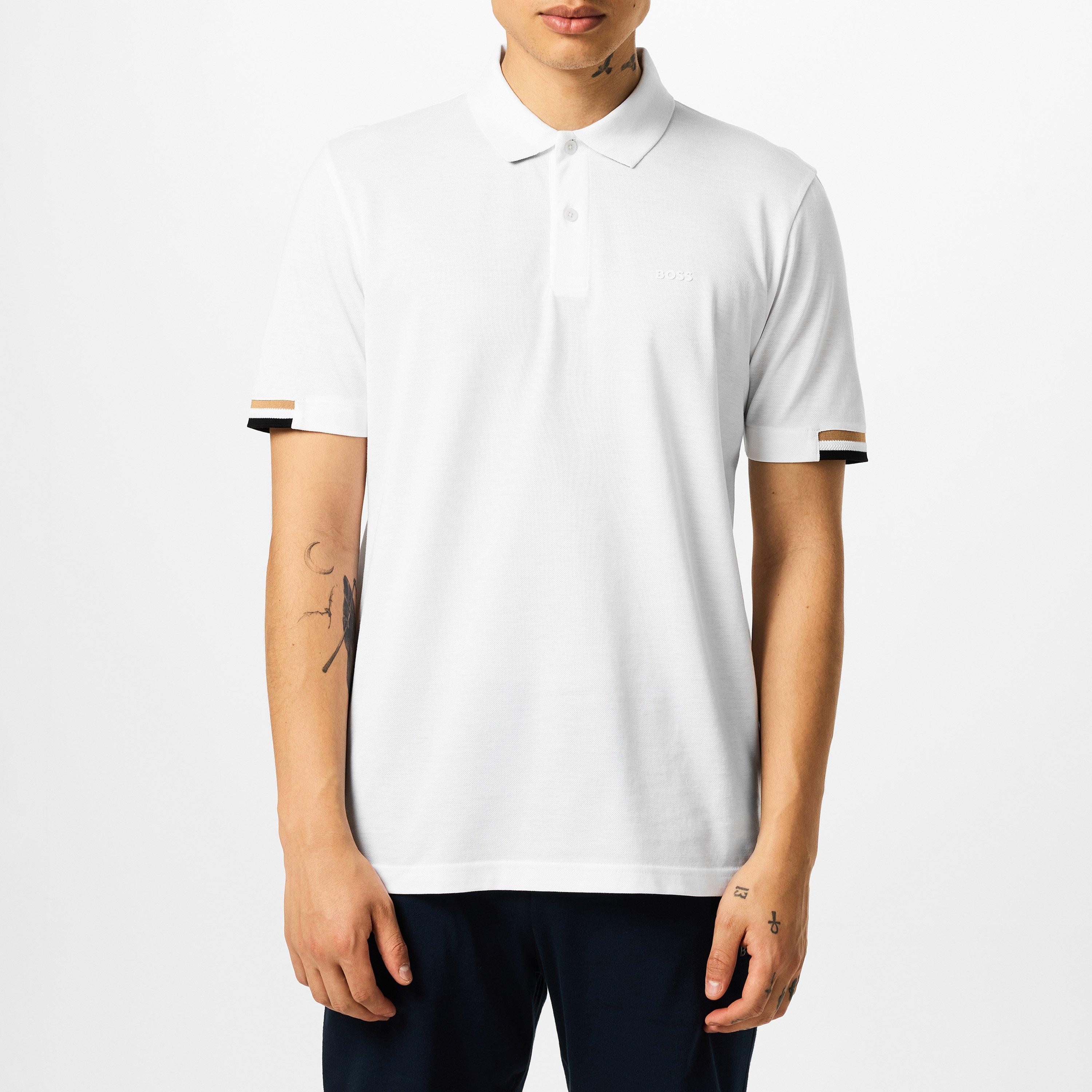 White - Boss - Men's HBB Parlay 147 Timeless Design Polo Shirt - 3