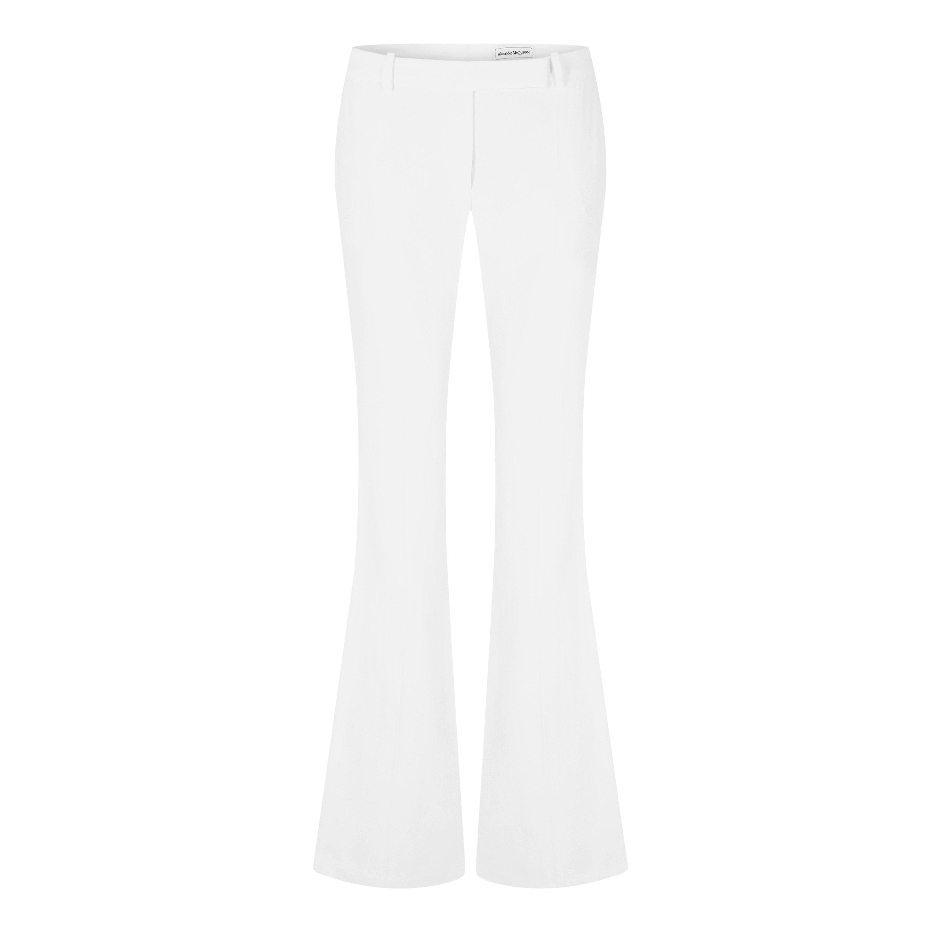 Ivory - Alexander McQueen - Crepe Bootcut Trousers - 5