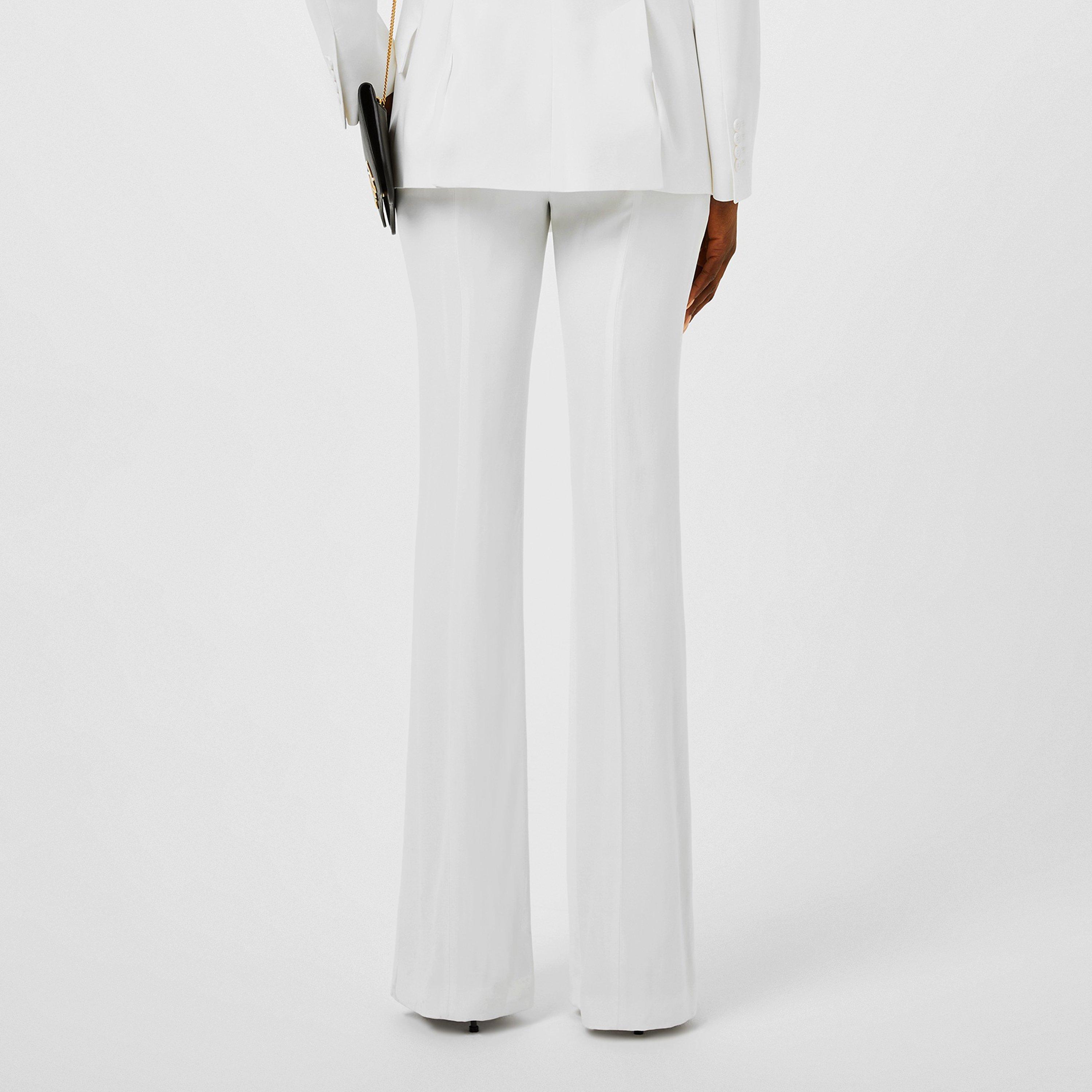 Ivory - Alexander McQueen - Crepe Bootcut Trousers - 3