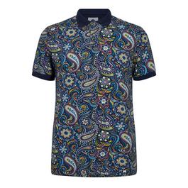 Pretty Green Mariot Paisley Polo Shirt