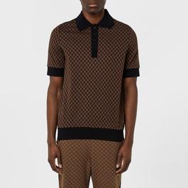 Balmain Monogrammed Polo Shirt