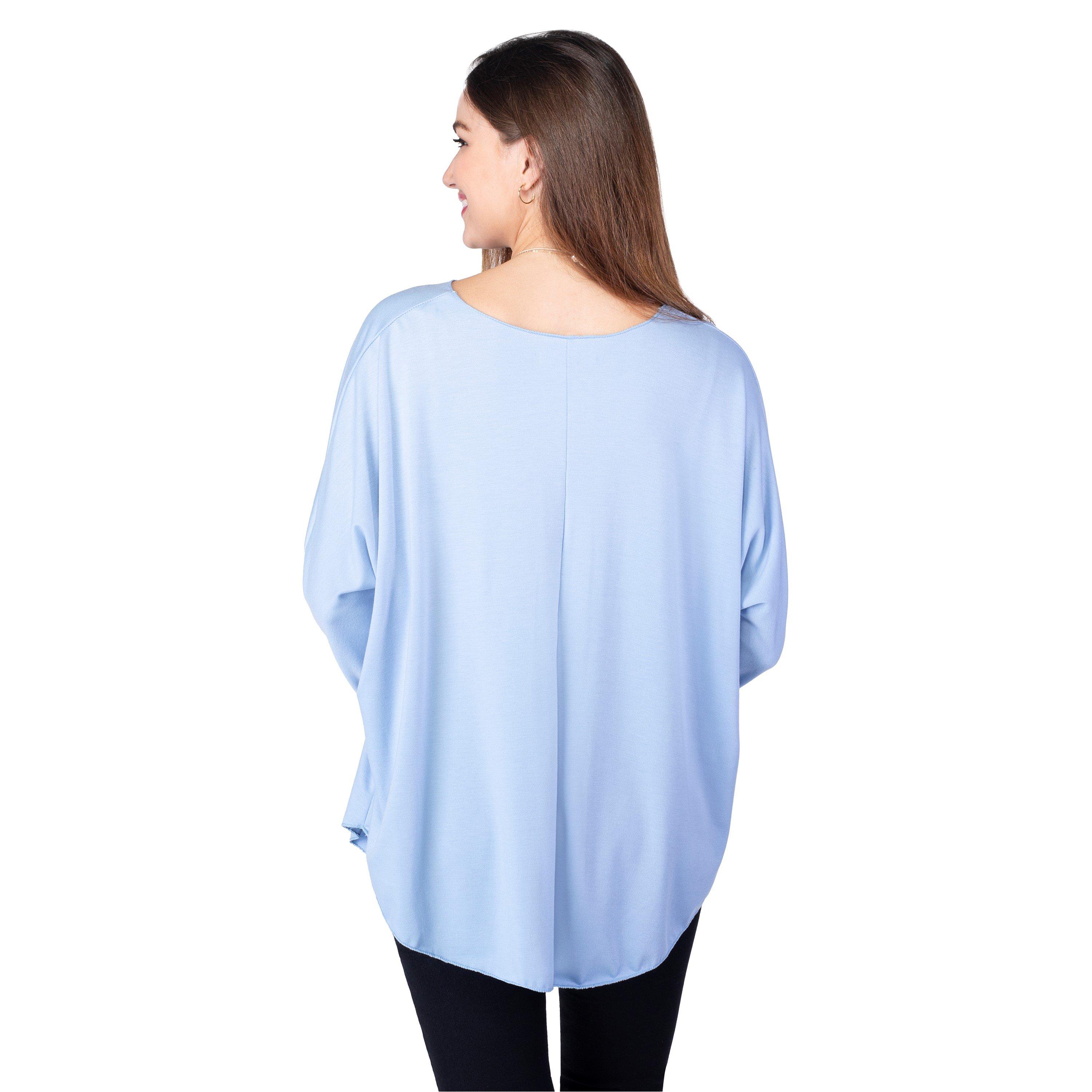 Blue - Maison De Nimes - Women's Long-Sleeve Blouse - 5