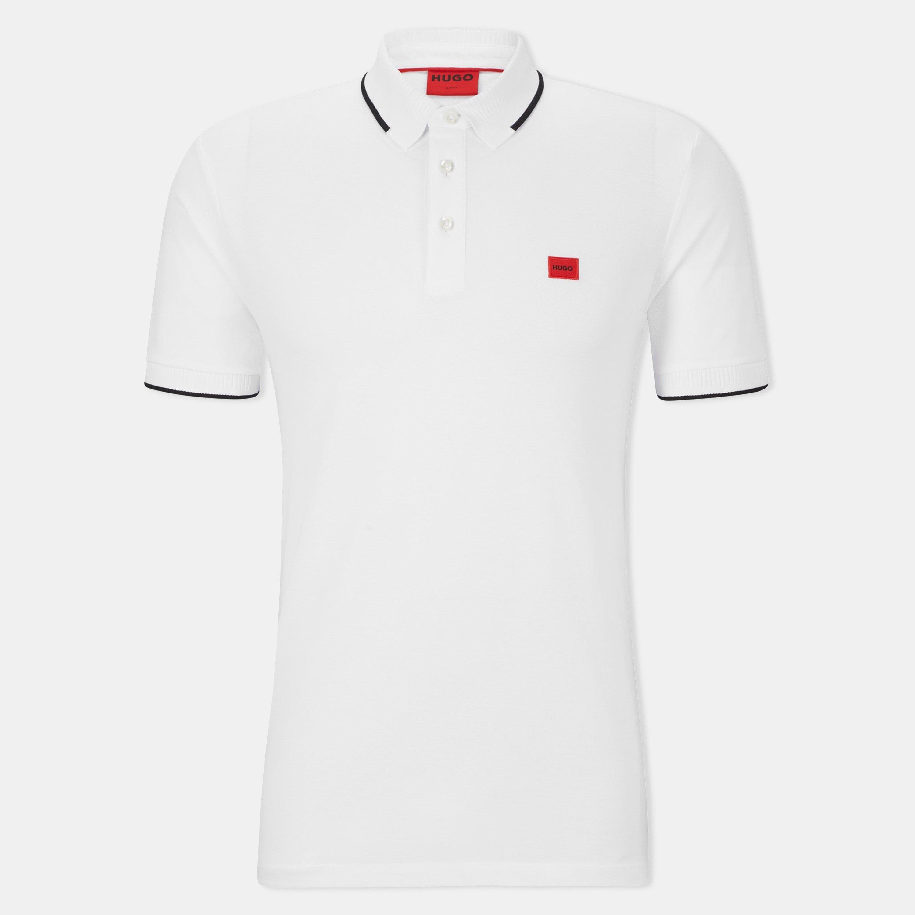 Hugo Men's Short-Sleeve Polo Shirt - Open White - S